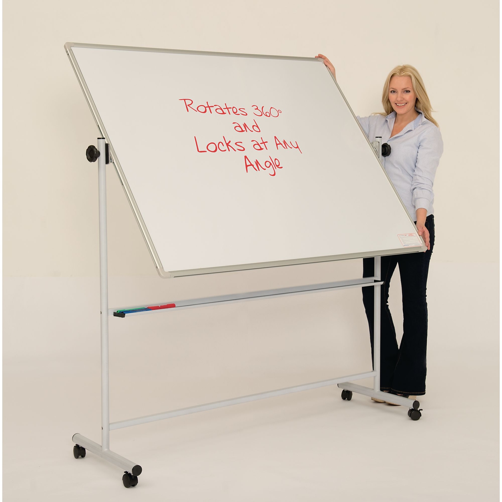 Magnetic Mobile Teaching Swivel Boards 15x12