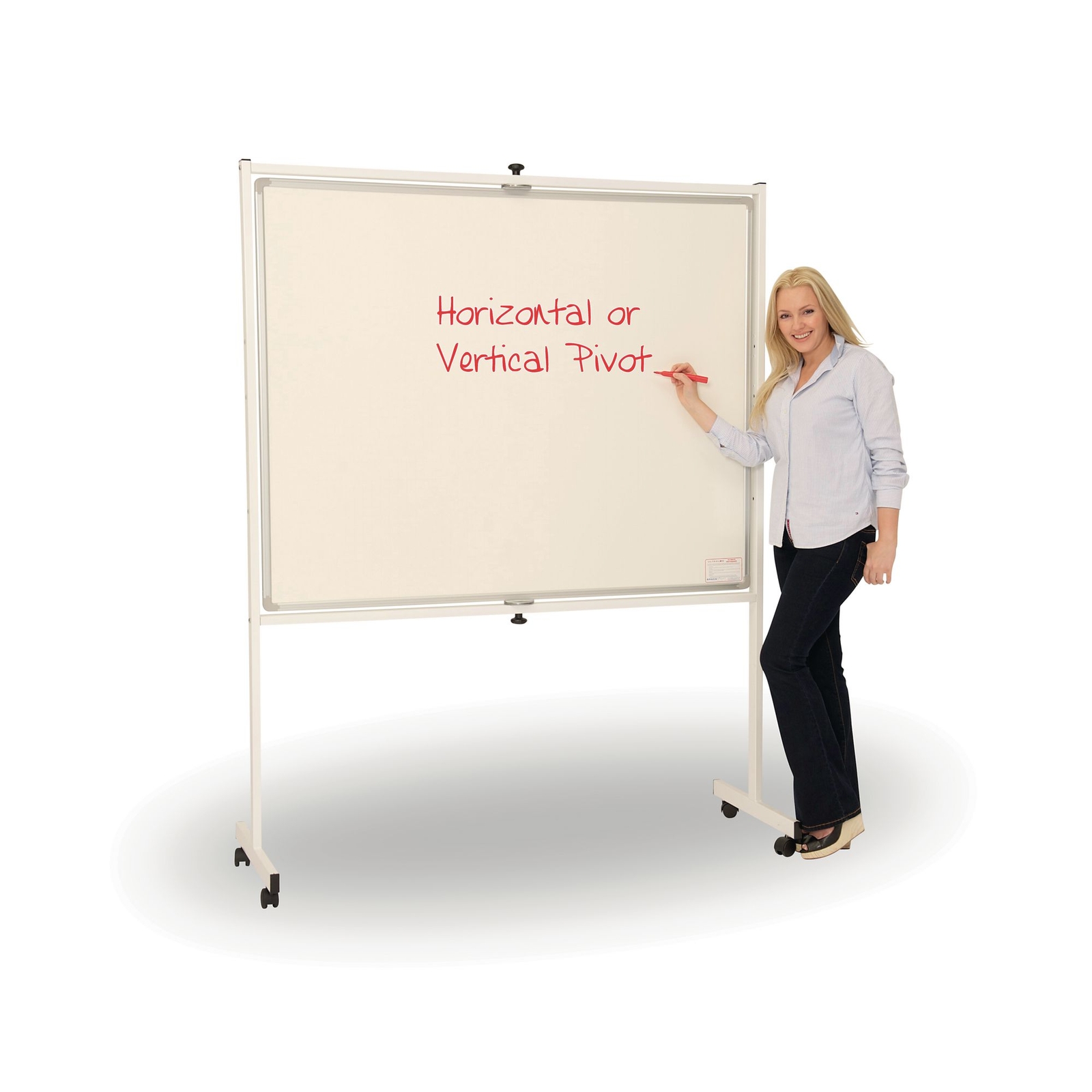 Magnetic Mobile Teaching Pivoting Boards 12x12