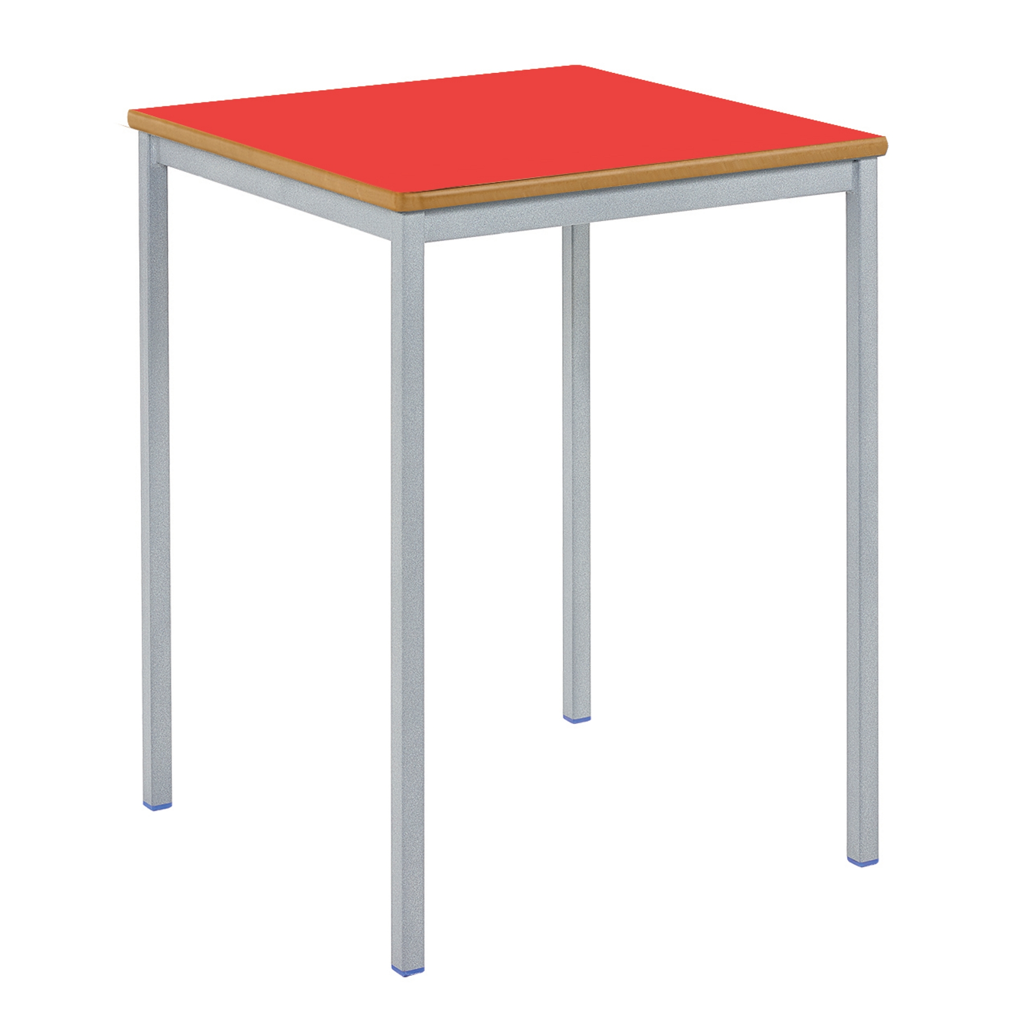 Classmates Square Fully Welded Classroom Table - 600 x 600 x 460mm - Red