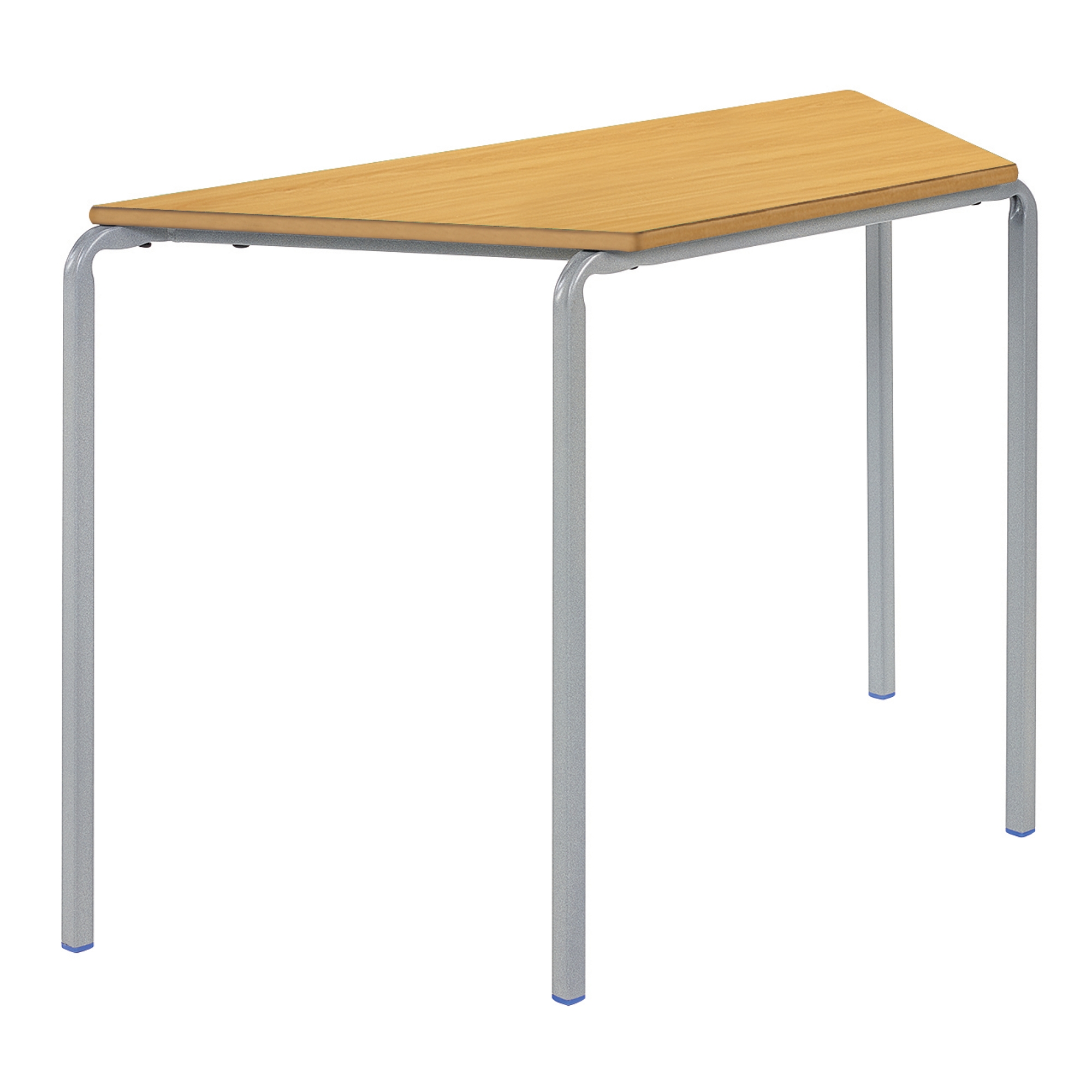 Classmates Trapezoidal Crushed Bent Classroom Table - 1100 x 550 x 460mm - Beech