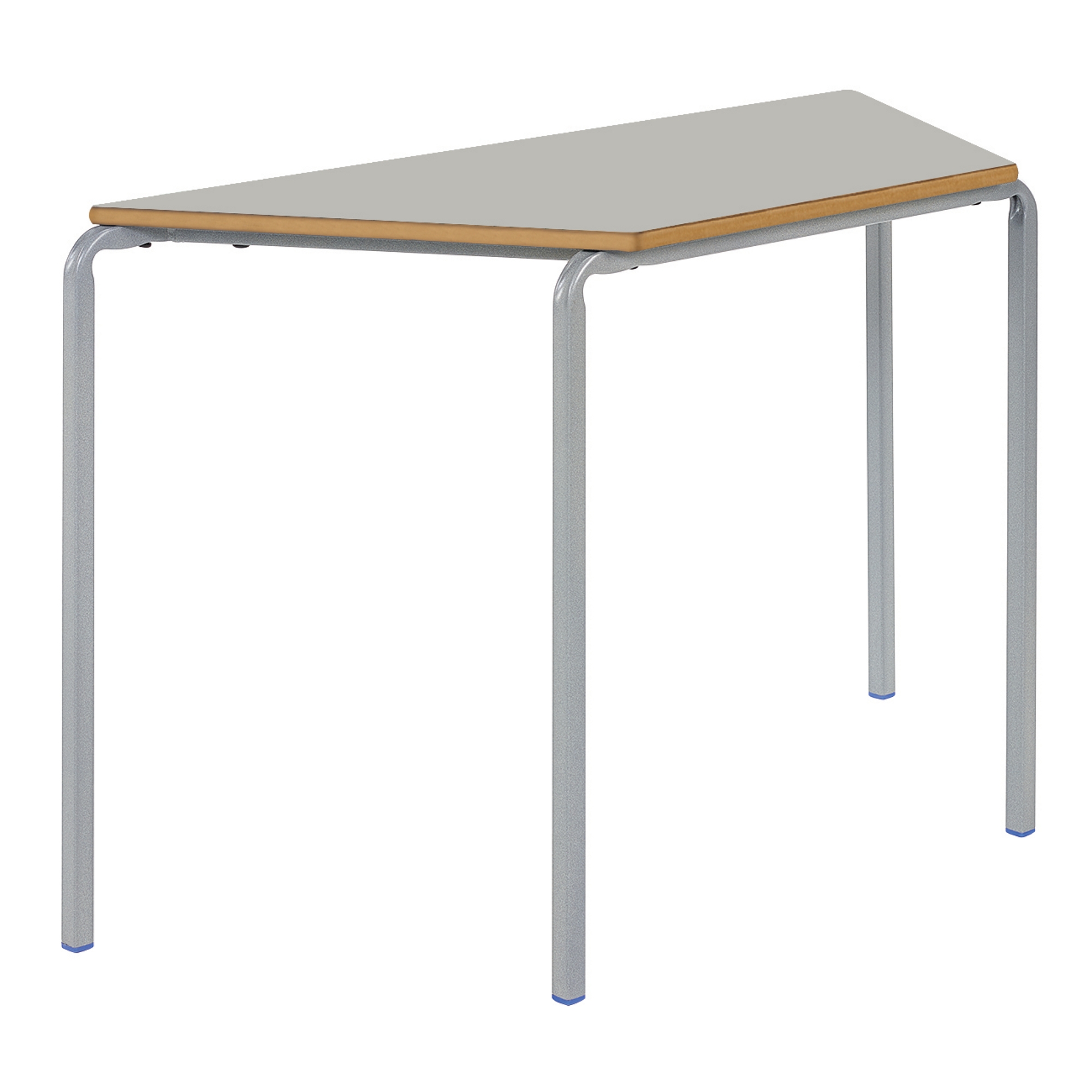 Classmates Trapezoidal Crushed Bent Classroom Table - 1100 x 550 x 460mm - Grey