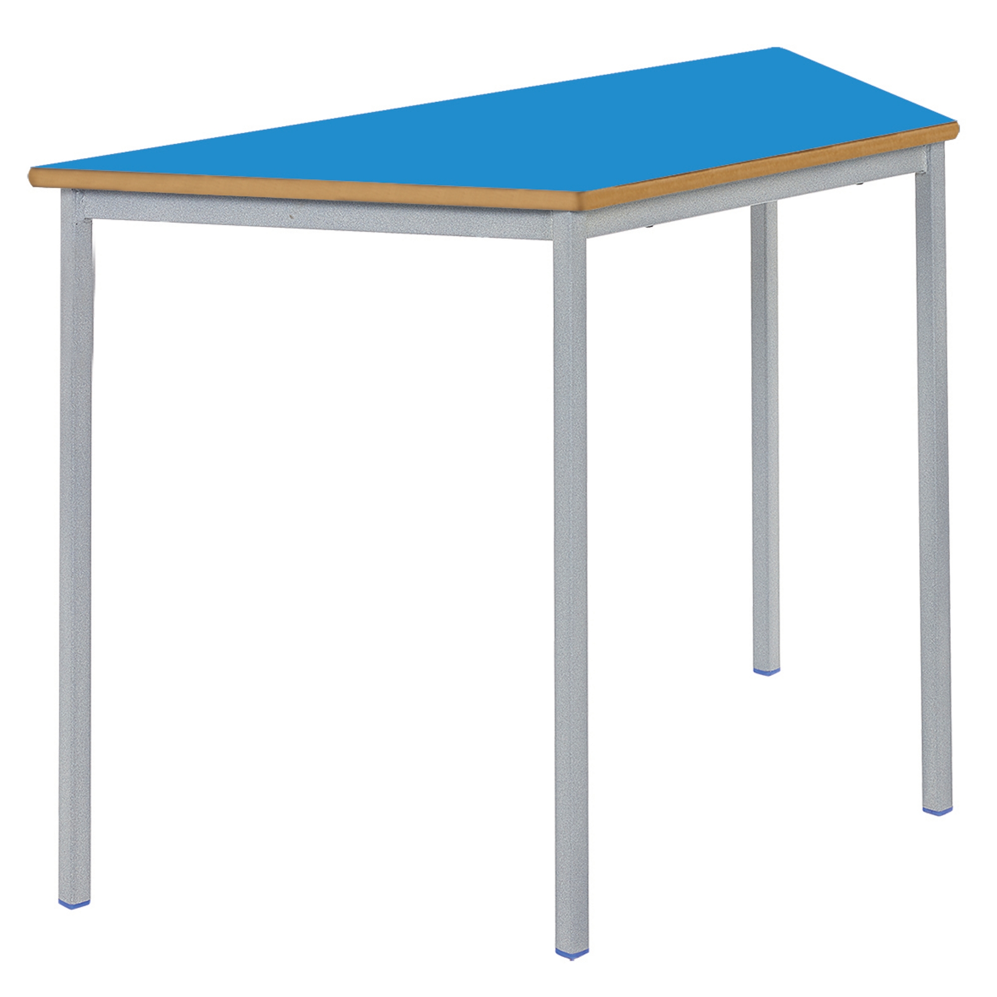 Classmates Trapezoidal Fully Welded Classroom Table - 1100 x 550 x 460mm - Blue