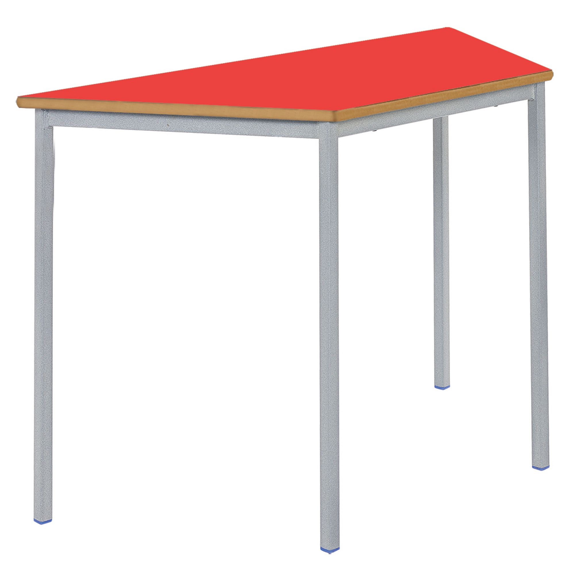 Classmates Trapezoidal Fully Welded Classroom Table - 1100 x 550 x 460mm - Red