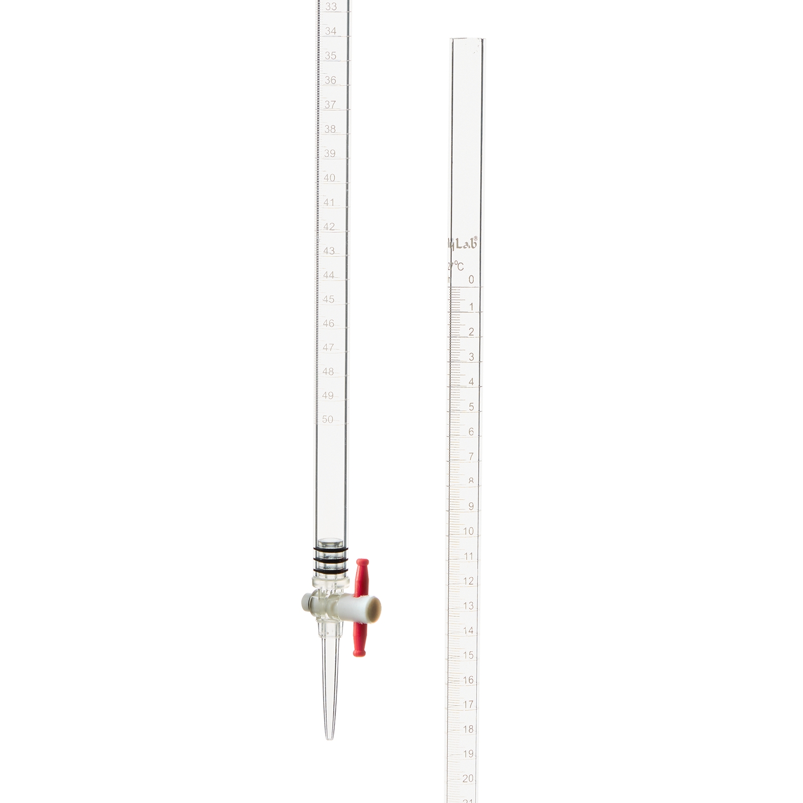 Economy Clear Acrylic Burette - 50mL