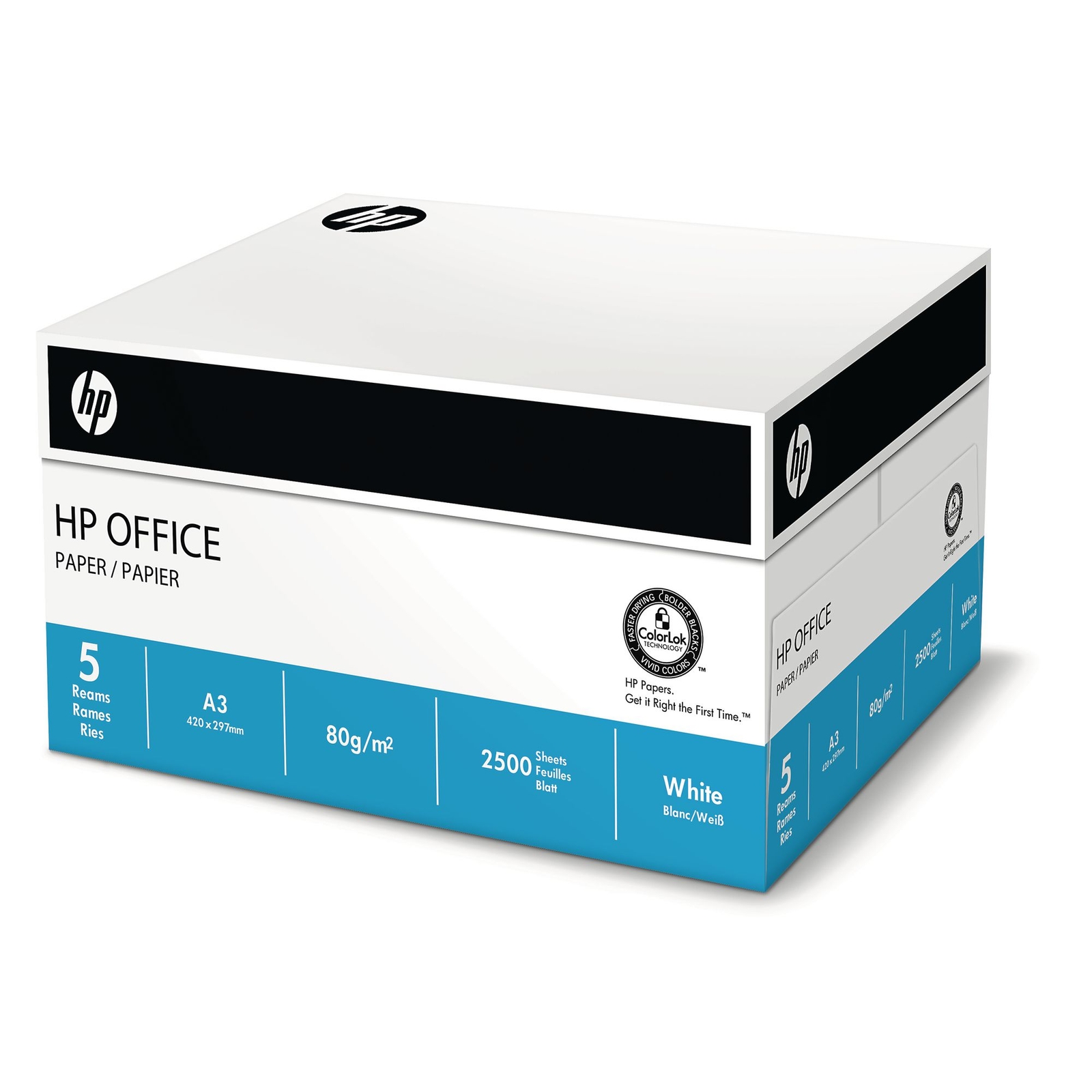 A3 White HP Office Copier Paper 5 Reams Hope Education