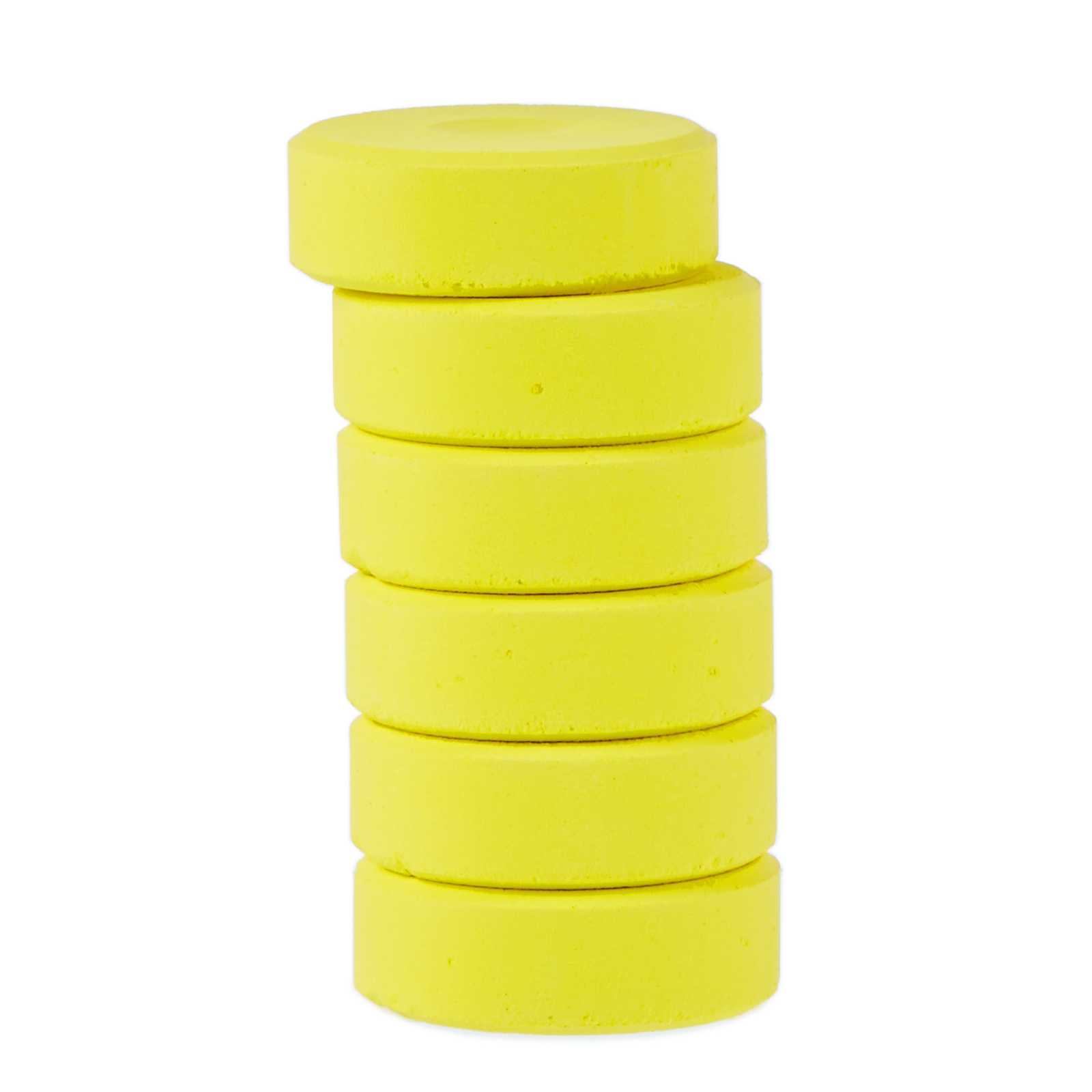 Colour Blocks - Yellow - Pack of 6