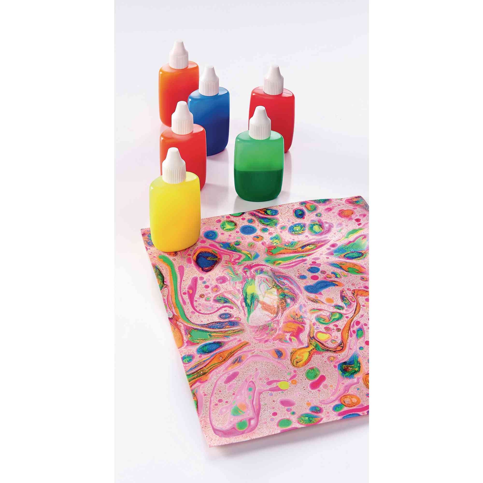 Classmates Marbling Fluorescent Ink Pack of 6