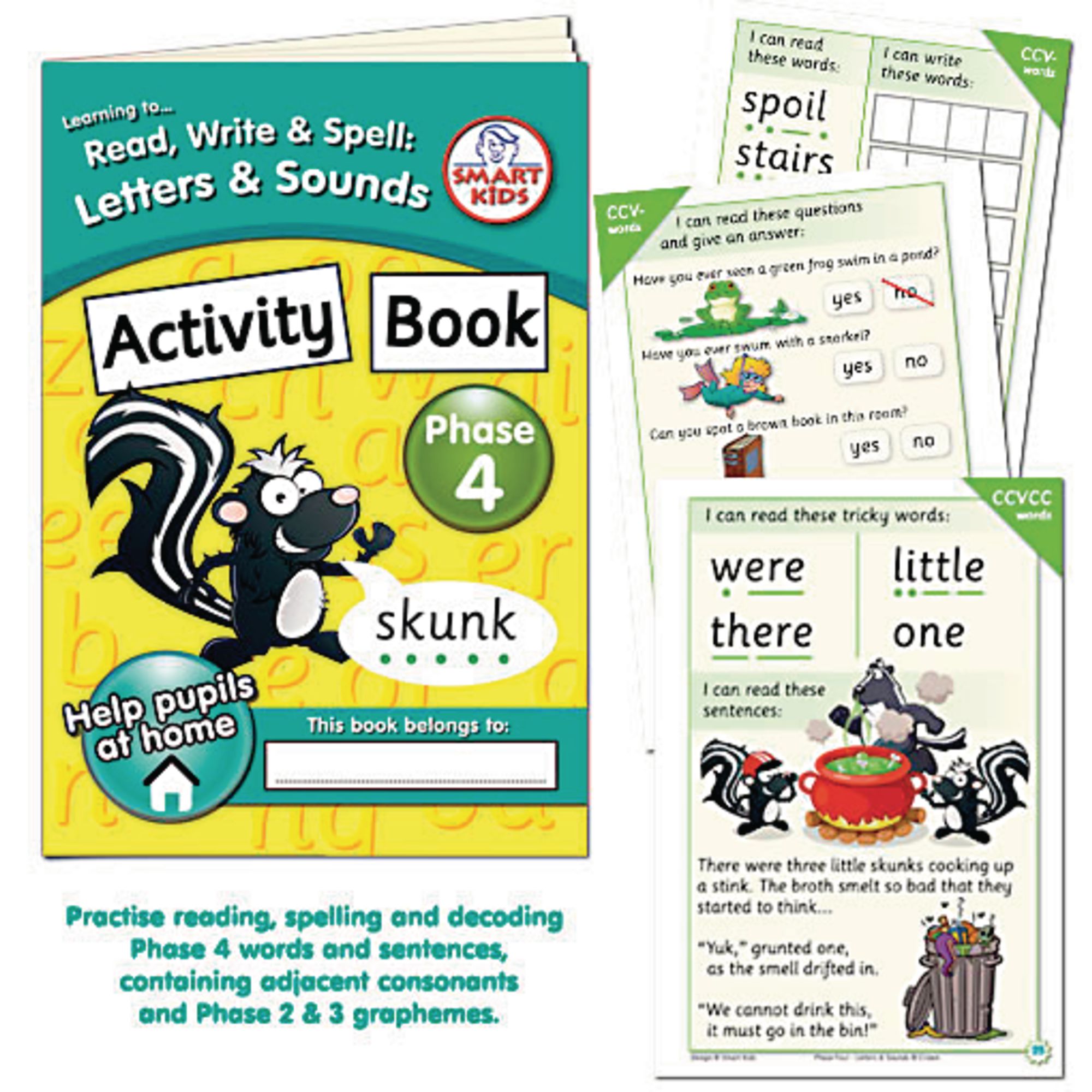 phase 4 phonics activity book he1203180 hope education