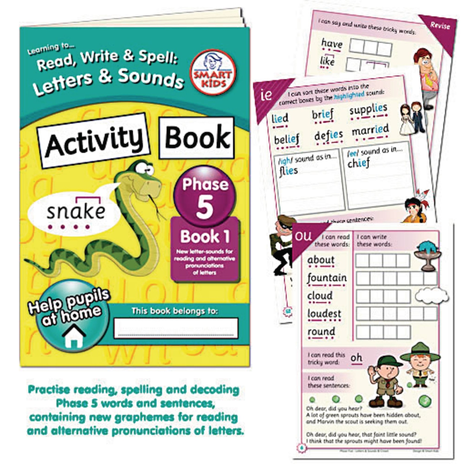 Phase 5 Phonics Activity Book 1