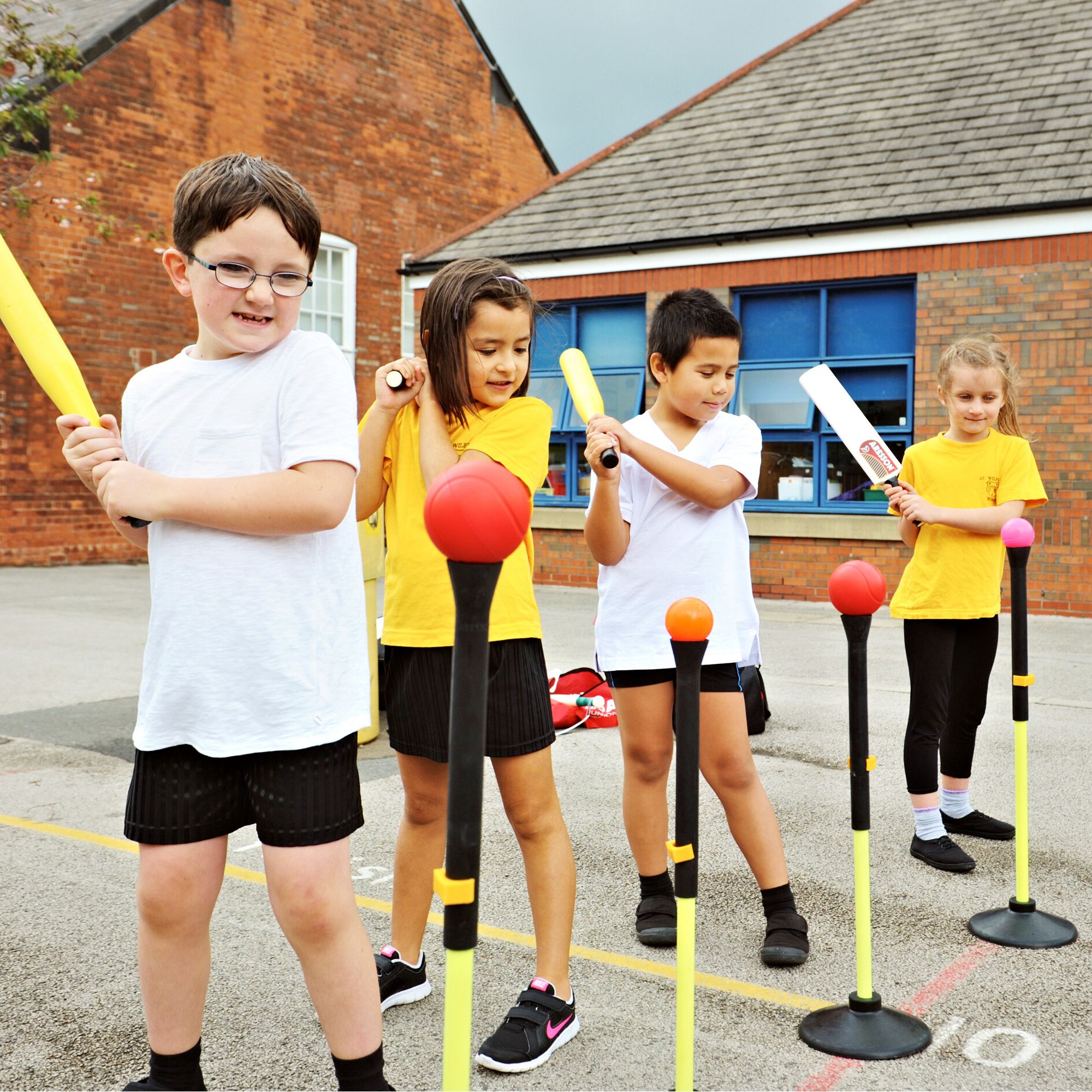 Softball Baseball Rrounders Skill Practice//Training Adjustable Batting Tee
