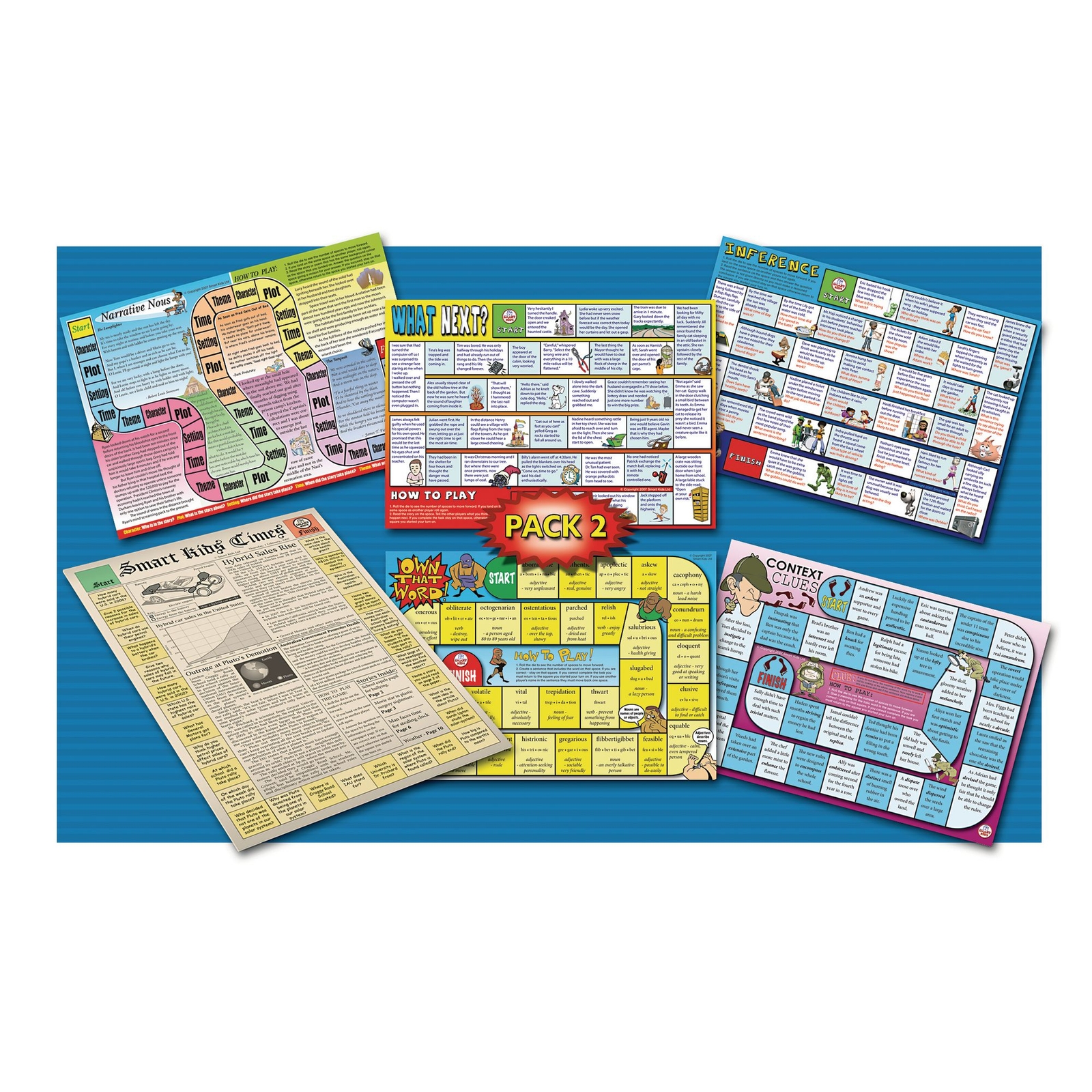 Reading Comprehension Board Games Level 2
