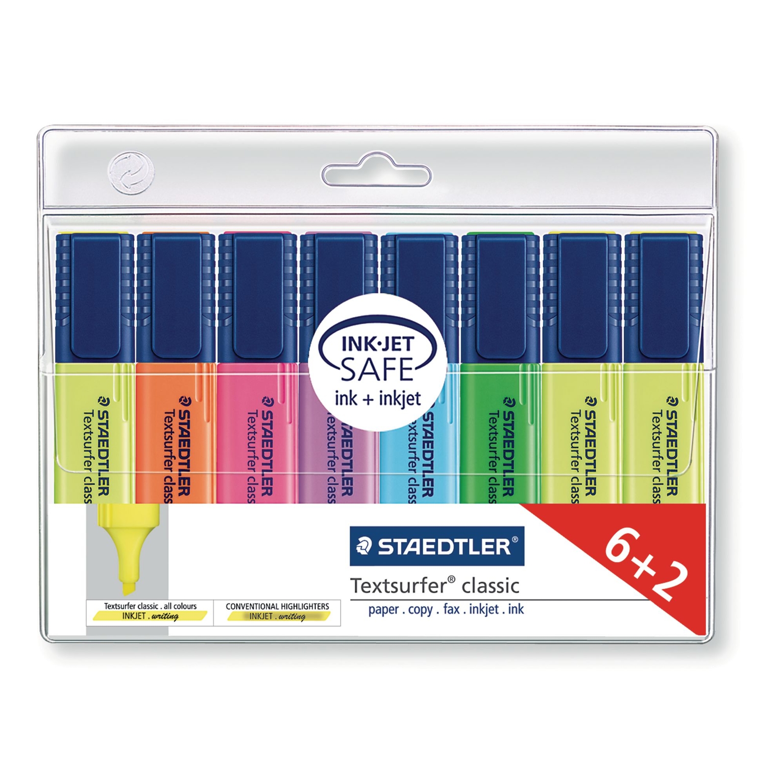 Staedtler Textsurfer Classic 364 Highlighter Assorted - Pack of 8