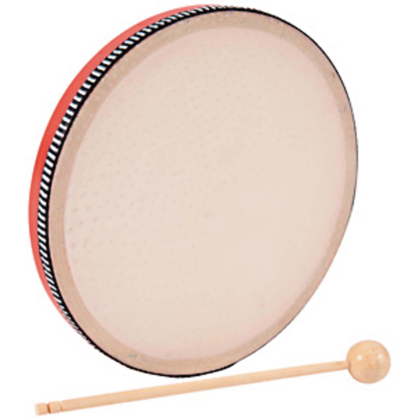 Hand Drum and Beater - Wood