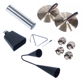 Metal Percussion Instrument Set - Pack of 7 - HE1228692 | Hope Education