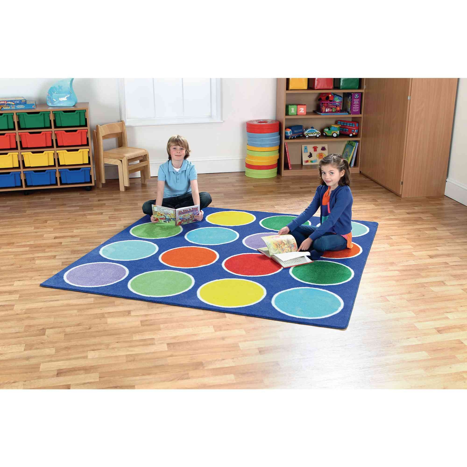 Rainbow Circle Placement Carpet