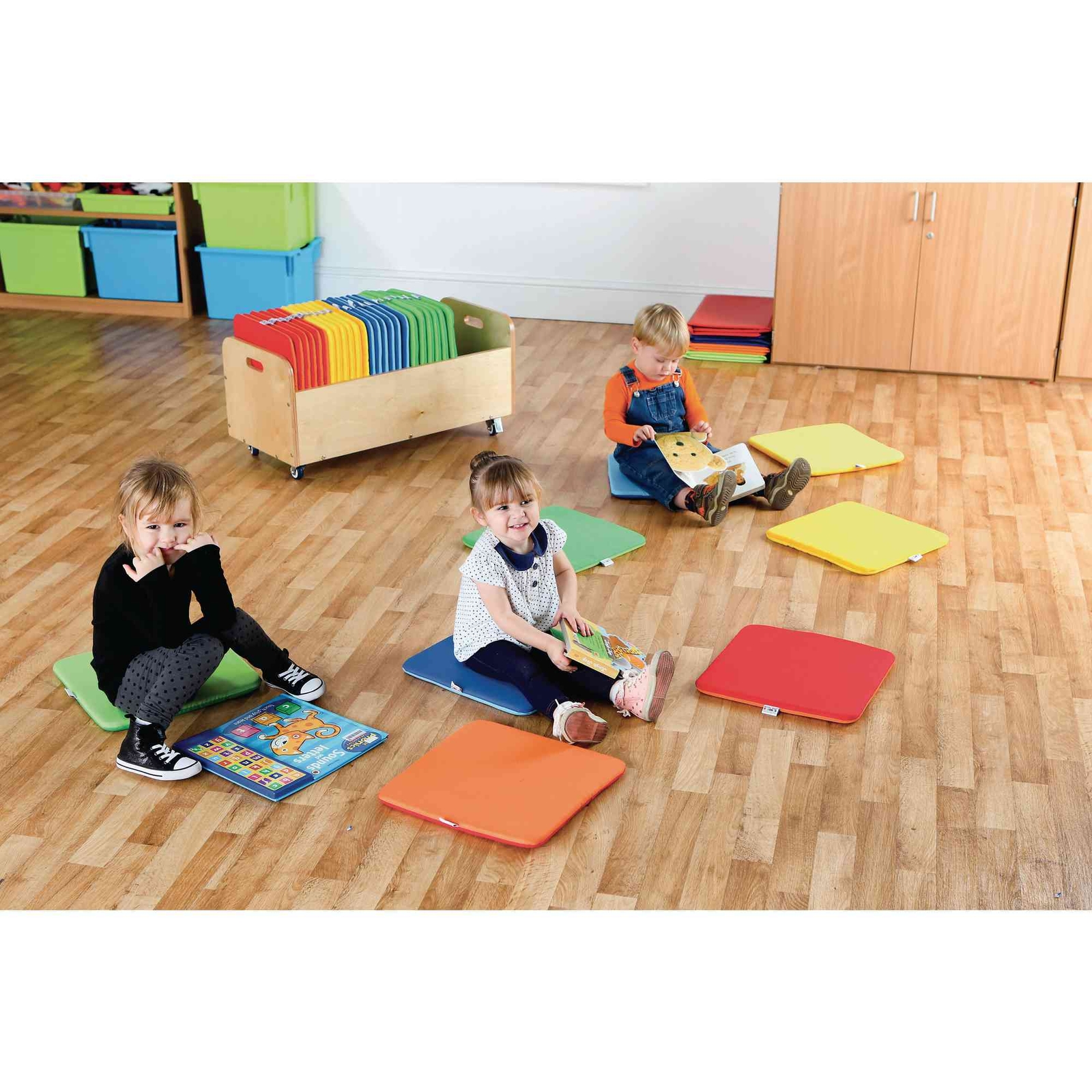 Rainbow Square Cushions and Tuf 2 Trolley