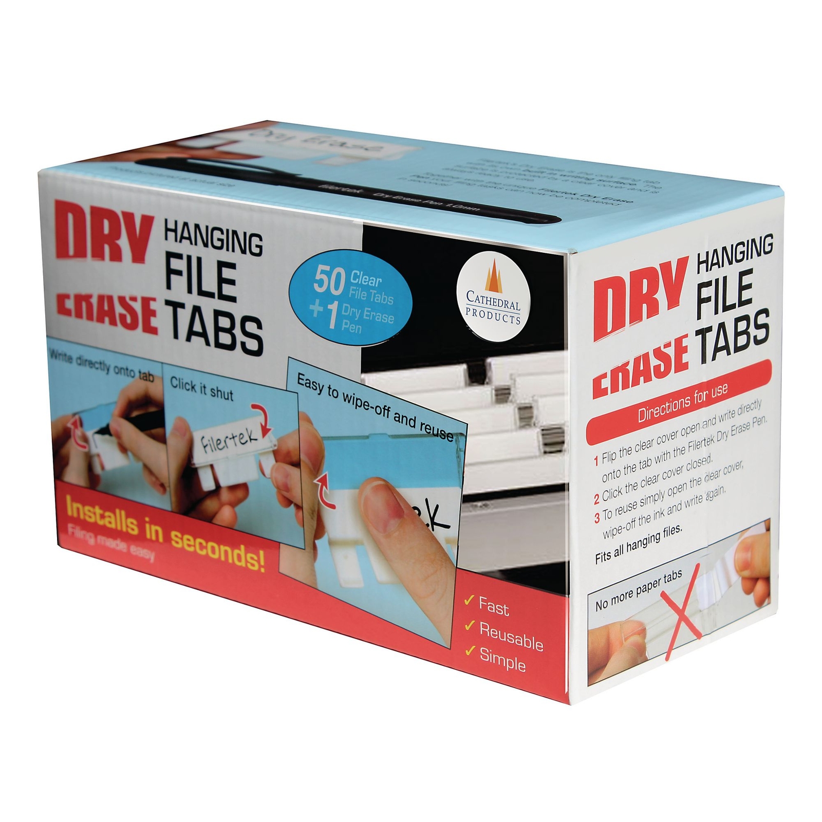 Drywipe Tabs White P50