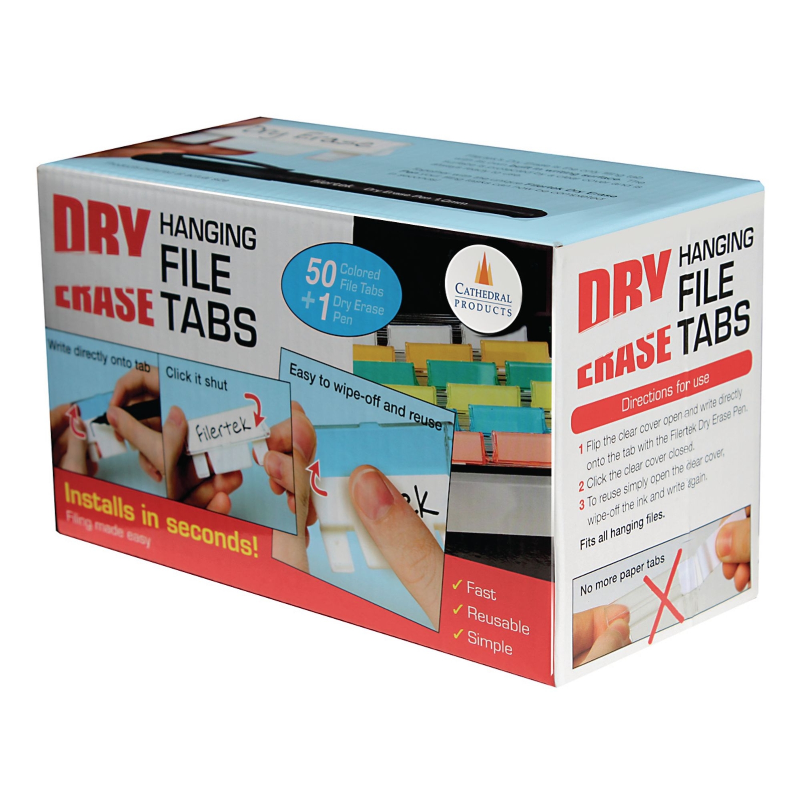 Filertek Dry-wipe Tabs - Assorted