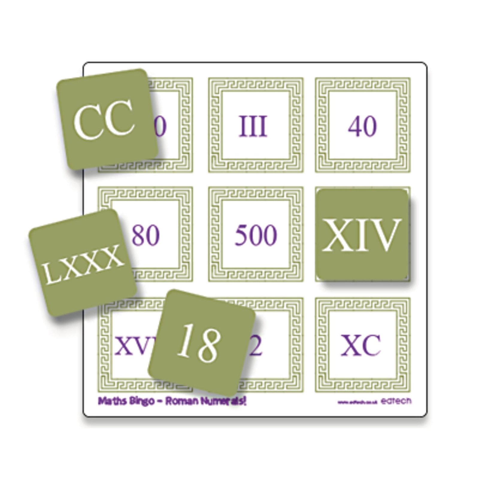 Roman Numeral Bingo - Each