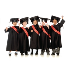 Graduation Gowns - Black - 3-5 Years