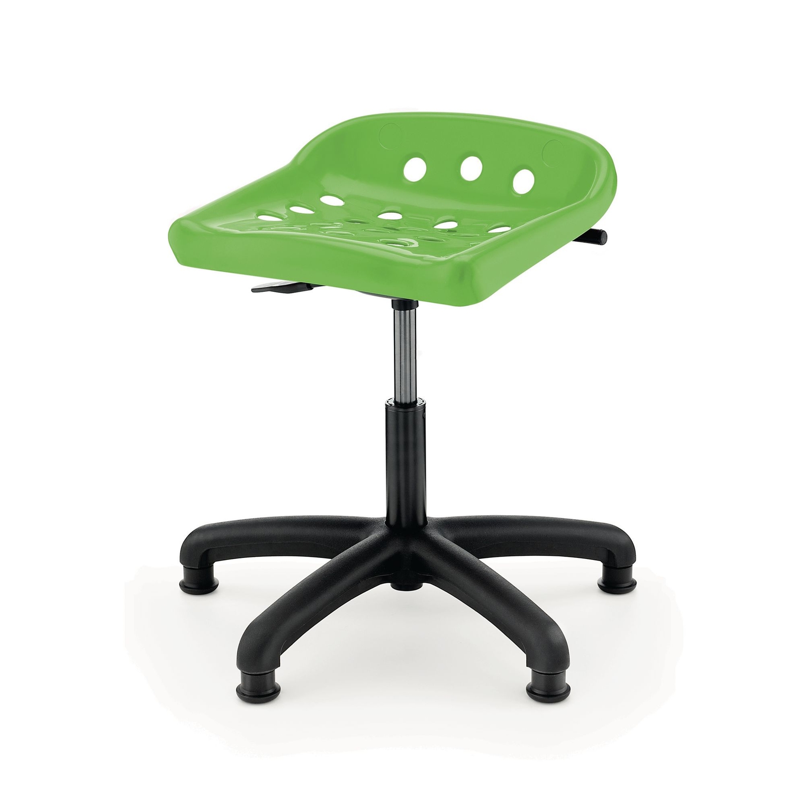 Pepperpot Swivel Chair Green with Castor Wheels - Seat height range between 425/555mm