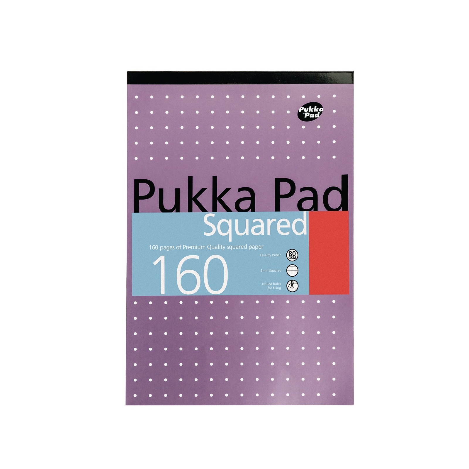 Pukka Pad Metallic Refill Pads - A4 - 160 pages - 5mm Squared, 4 Hole