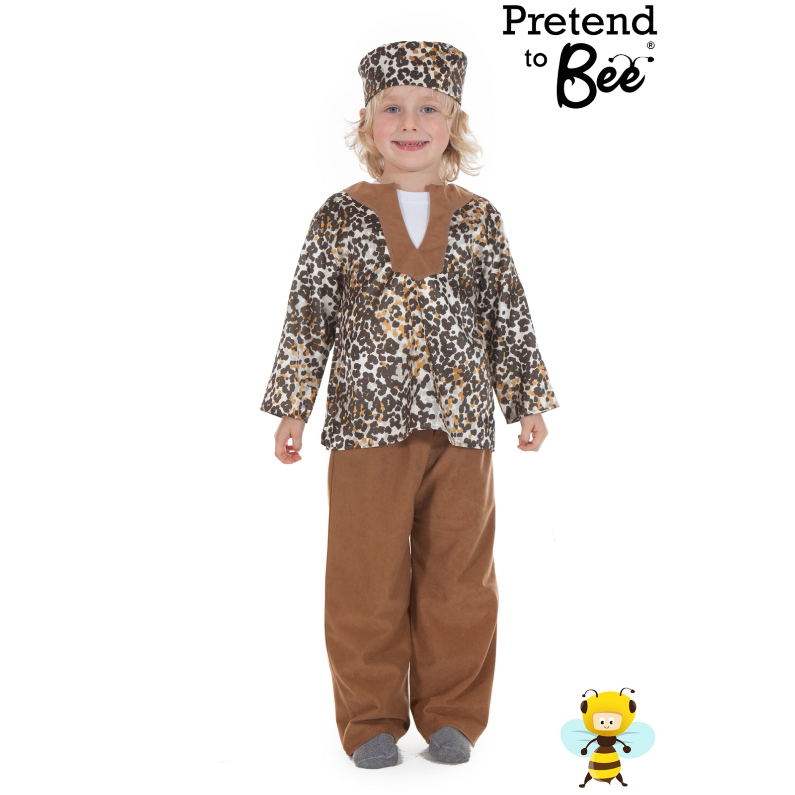 Multicultural Costume - Printed Tunic Top, Hat & Trousers - 3-5 Years - Per Set