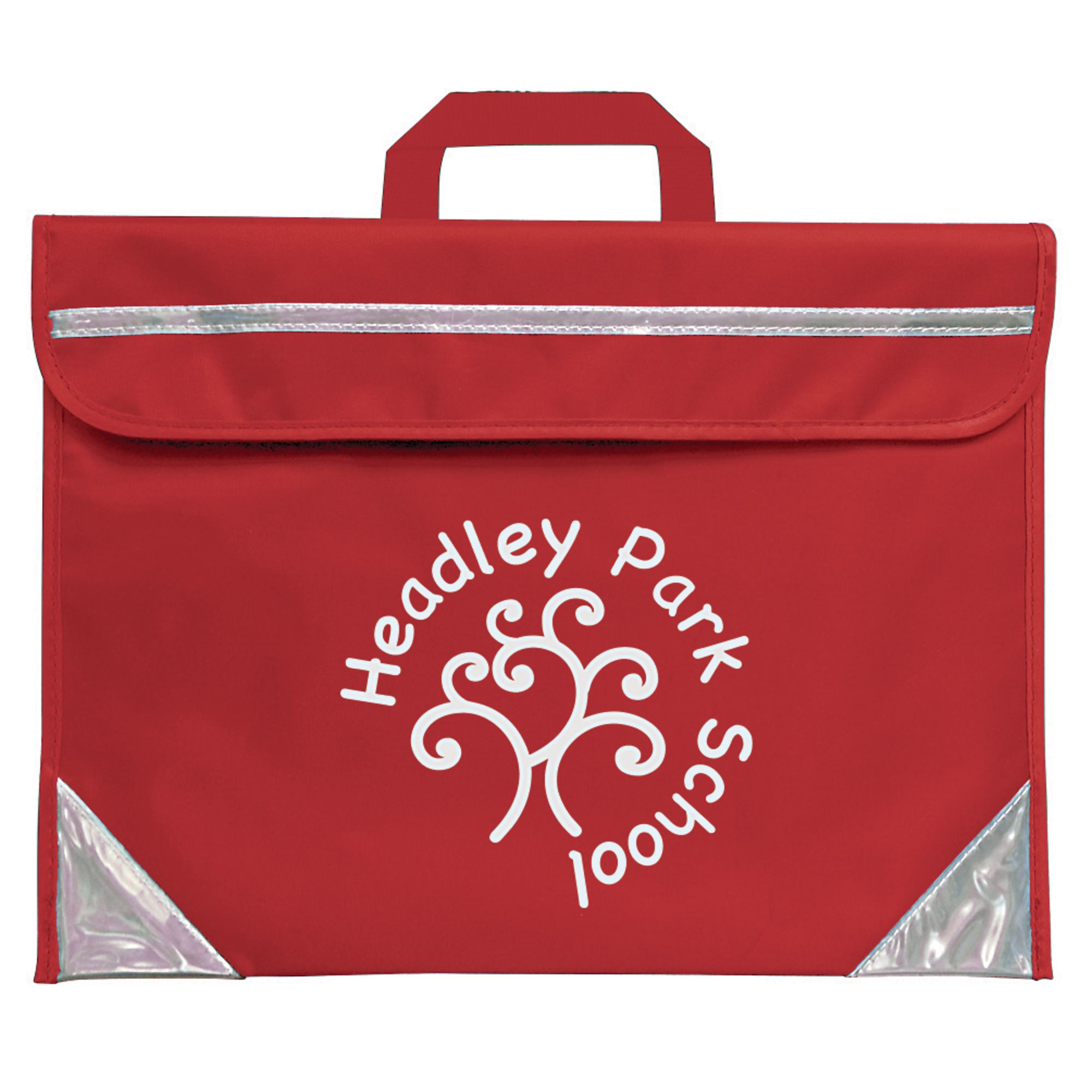 personalised red book bag