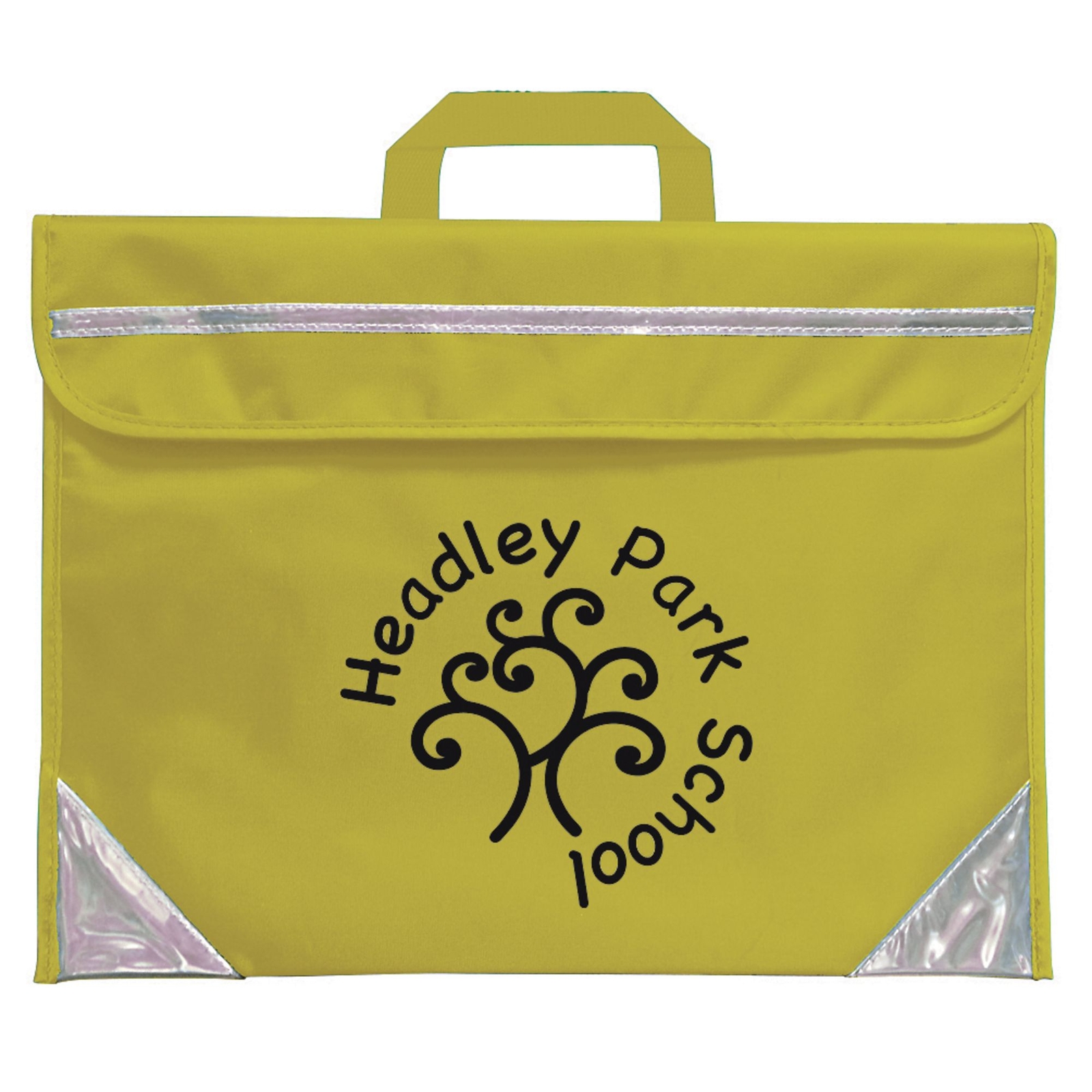 Personalised Duo Book Bag Yellow Pack of 25 Hope Education