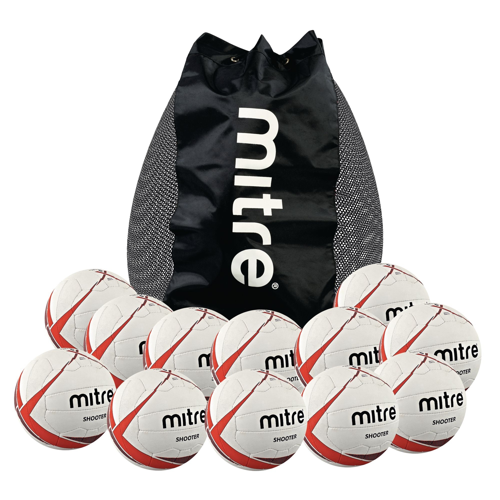 Mitre Shooter Size 4 Pk 12 With Bag
