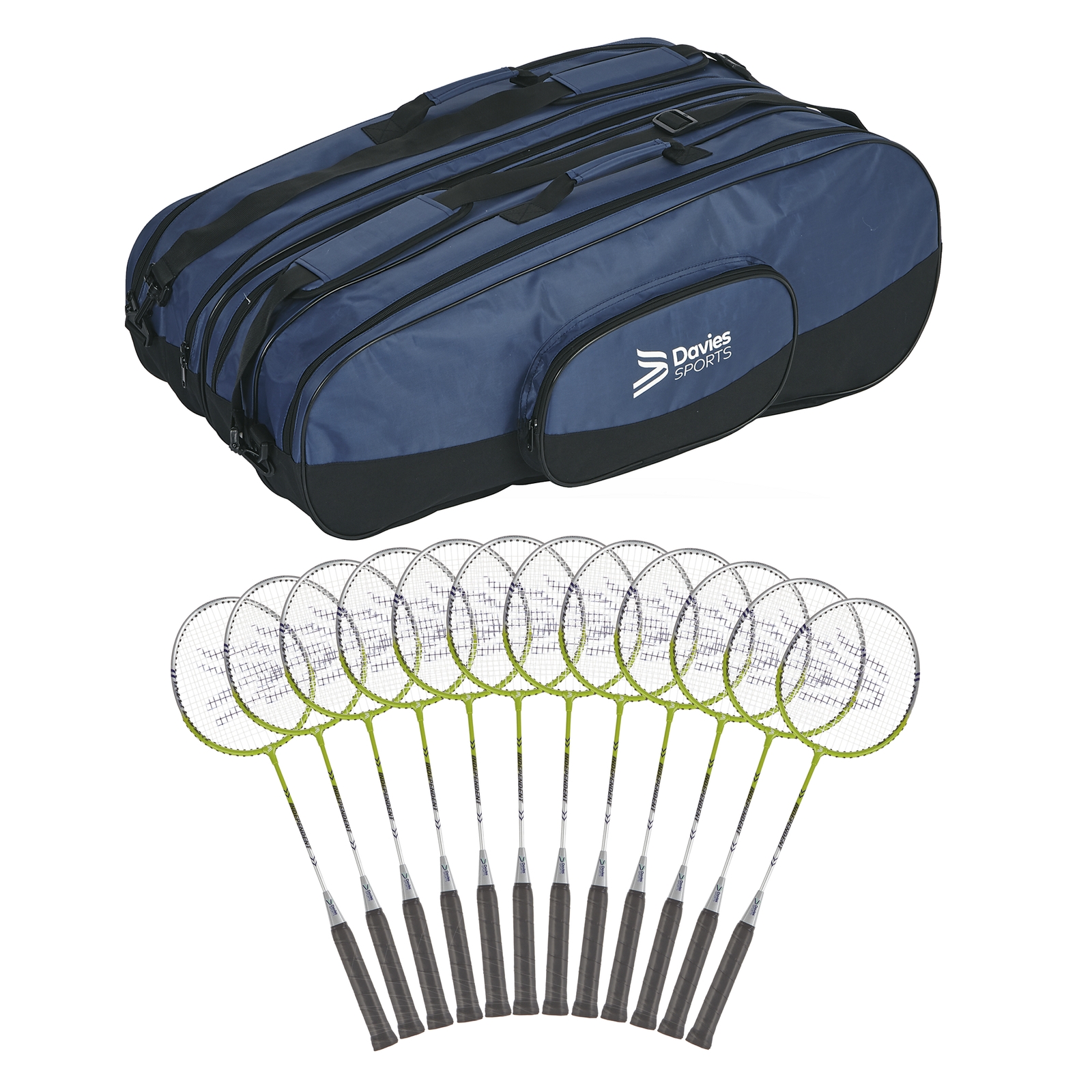 Pegasus Badminton Racquet - White - 26in - Pack x12