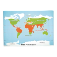 World Climate Zone Map HE1350715 Findel Education
