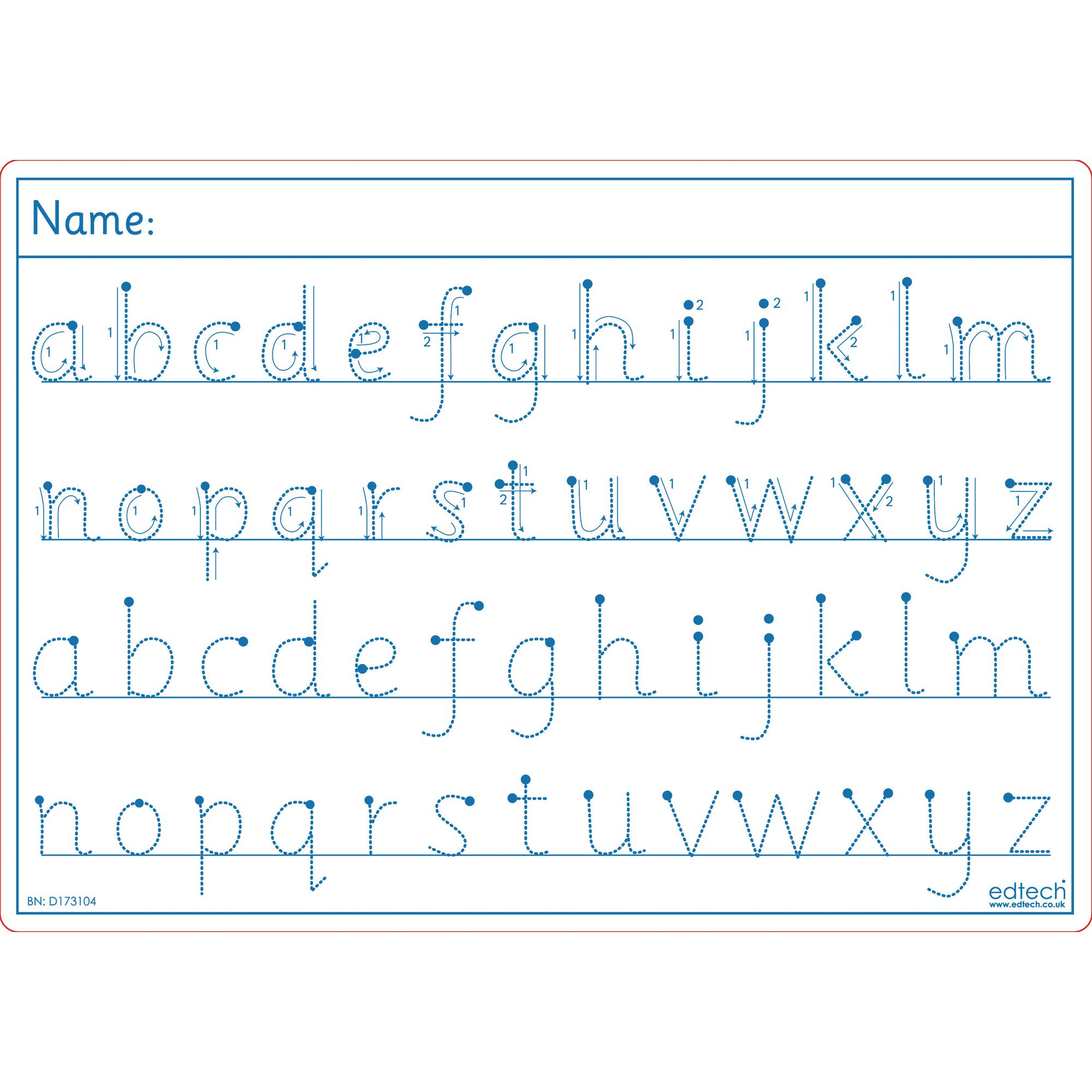 ACMT13576 - Alphabet Tracing Boards Pack of 30 | LDA Resources