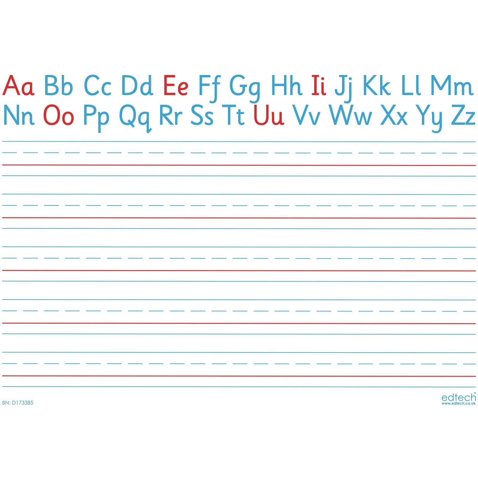 Alphabet Lined Board Pack of 30