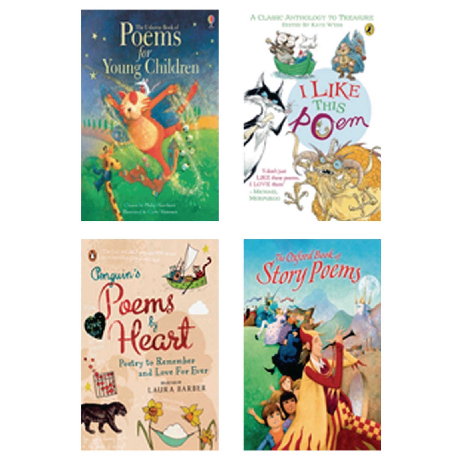 Classical Poetry Anthologies (5 to 11 Years) Pack of four