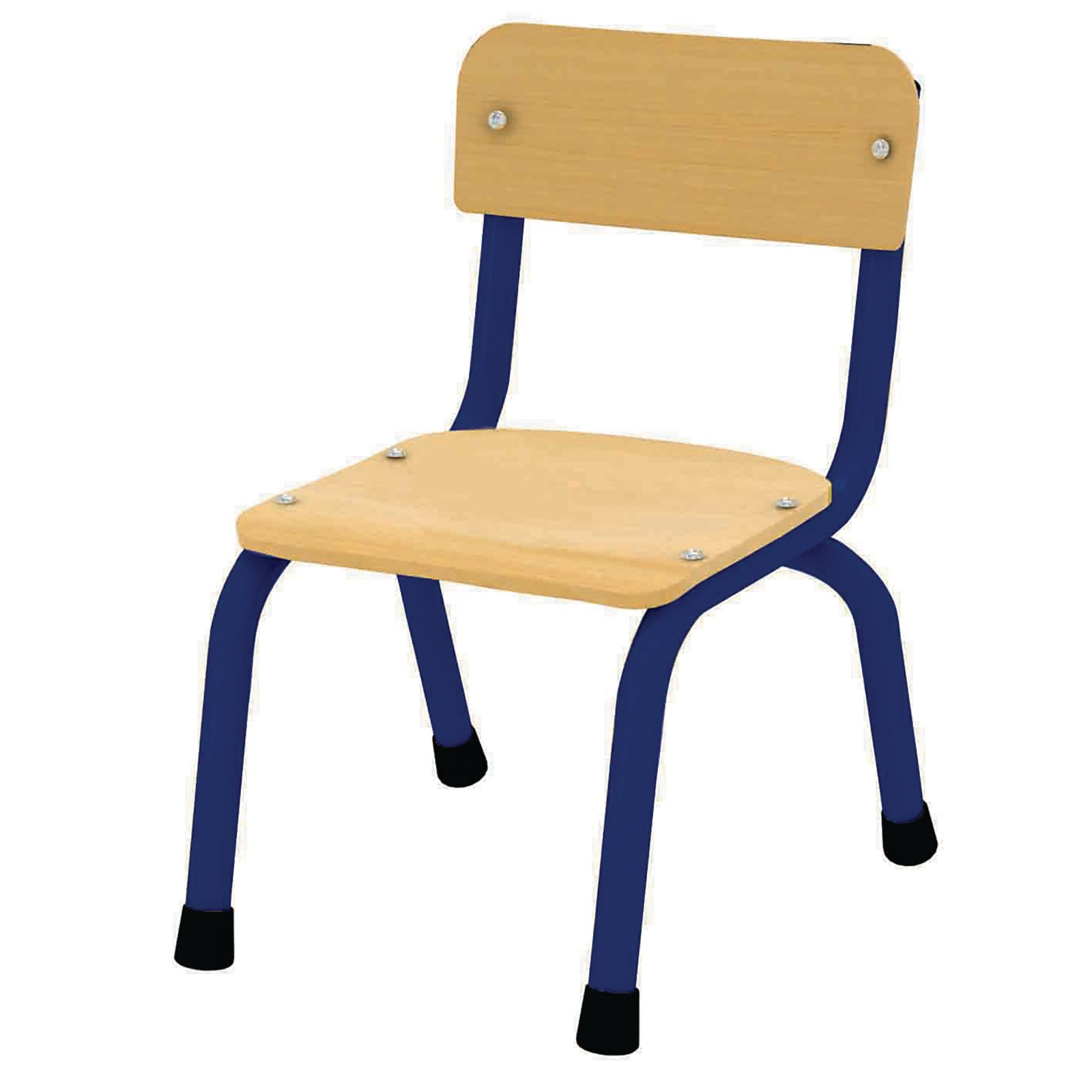 Milan 260mm Seat Height Chairs - Age 3-4 - Blue - Set of 4