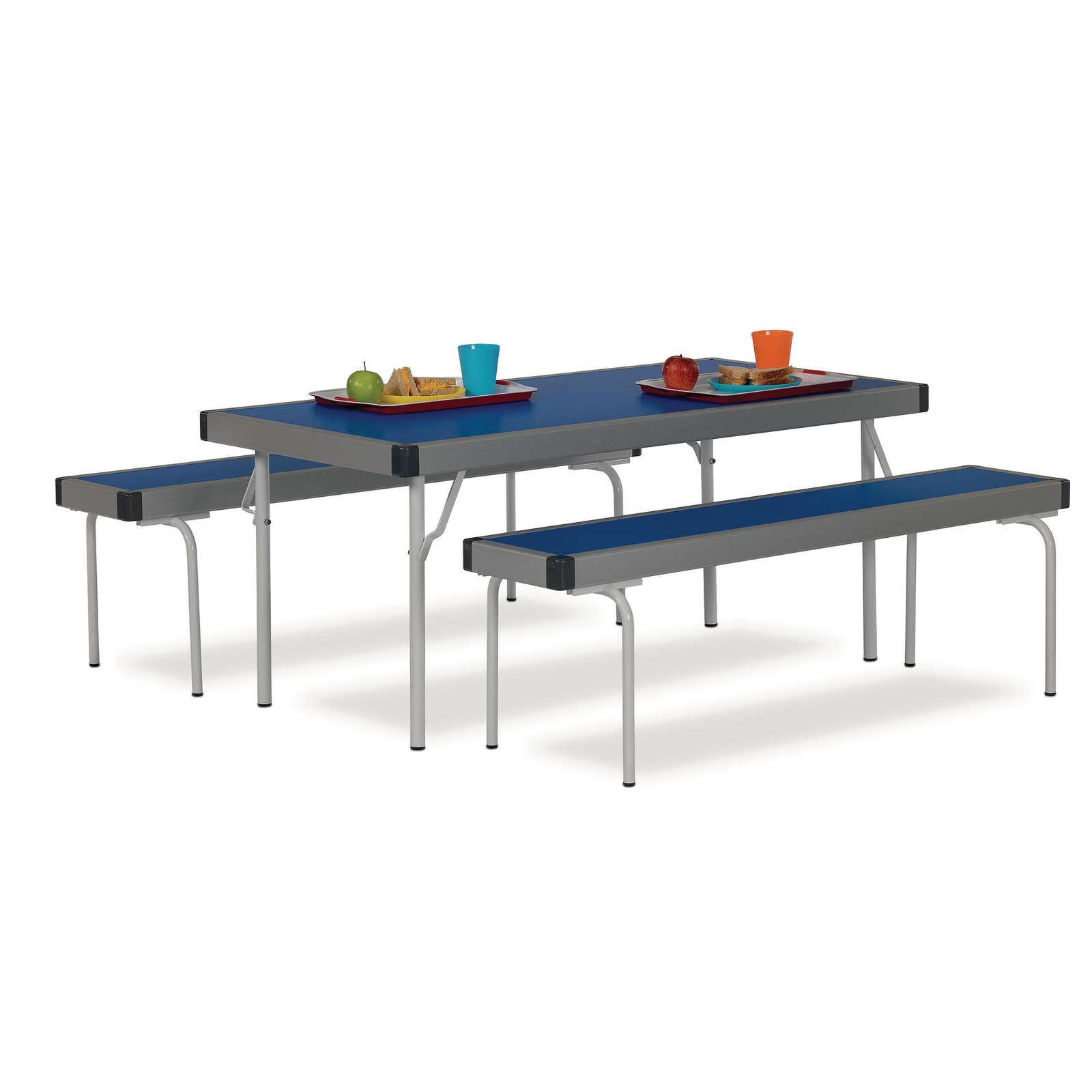 Fast Fold Rectangular Table - Blue