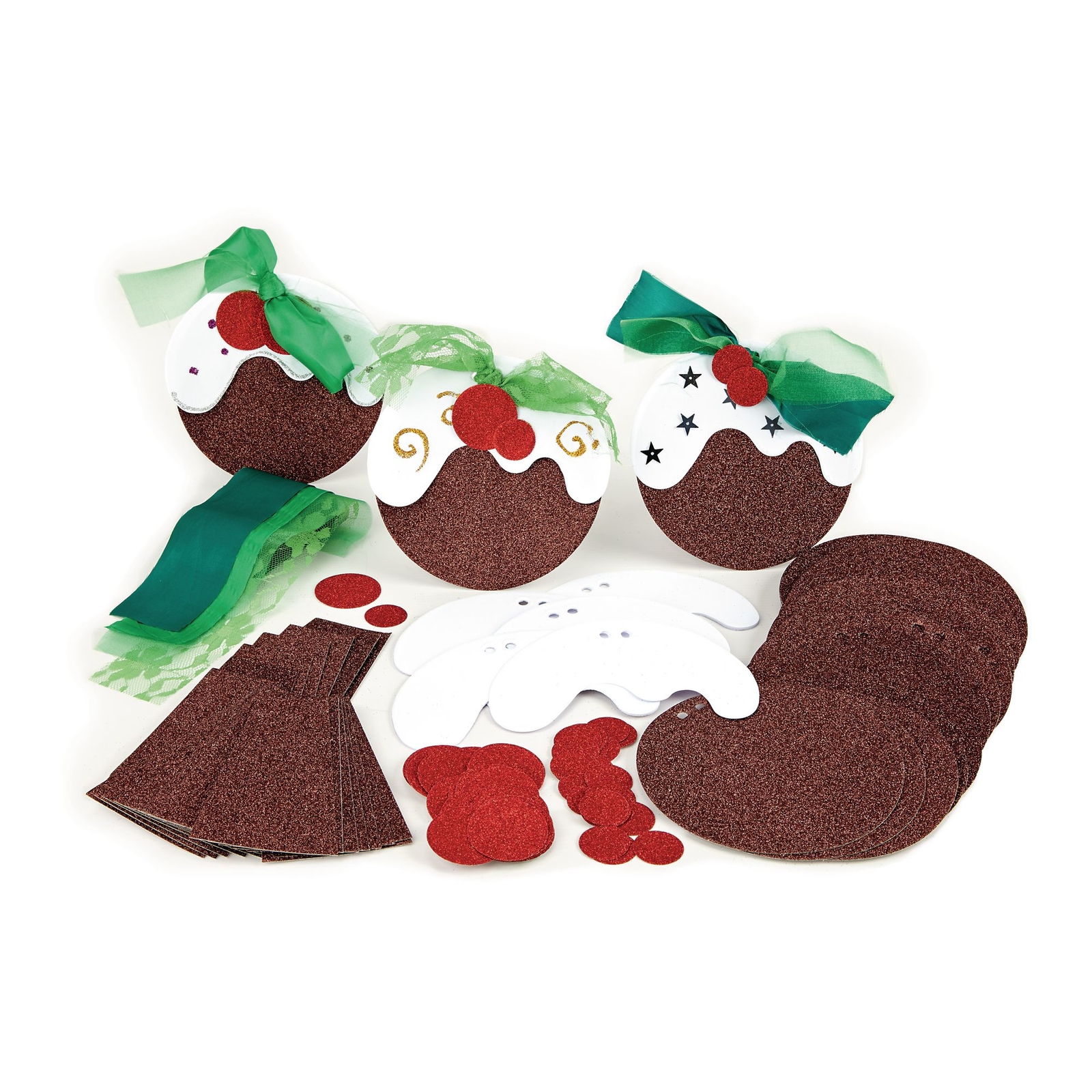 Christmas Pudding Cards Pack - 15cm - Pack of 30