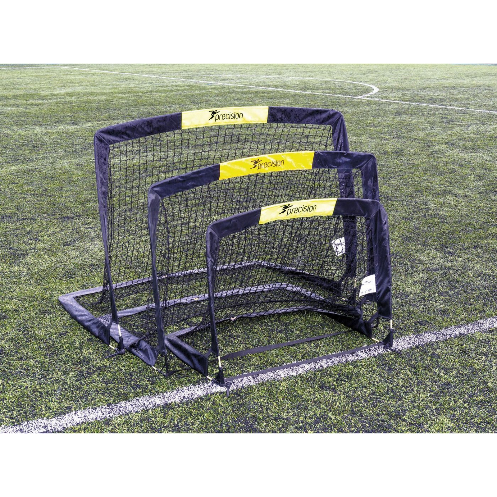 Precision Black Fold-a-Goal - 122 x 90cm - Per Pair