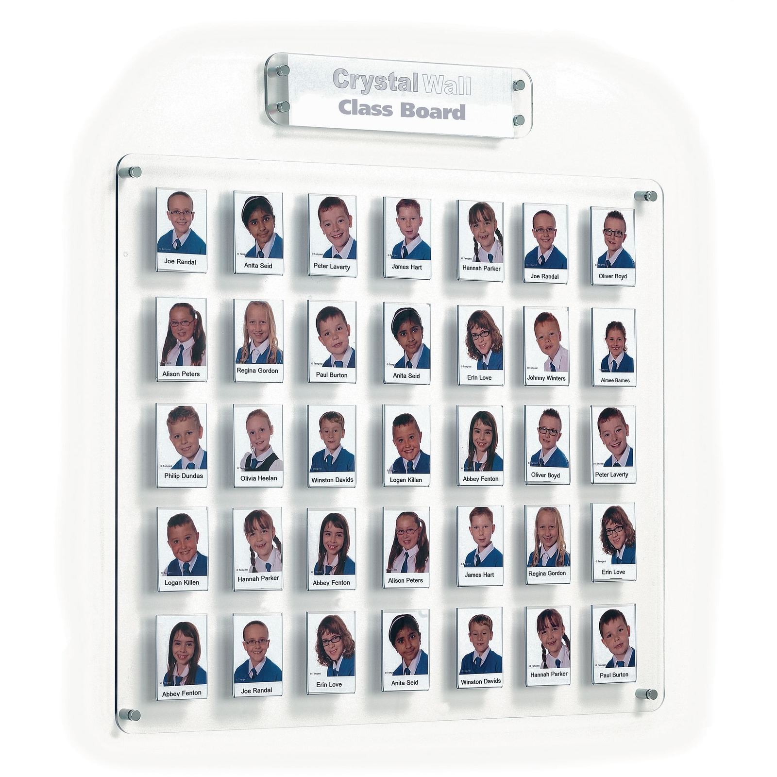Crystal Wall Class Board - 9 pockets