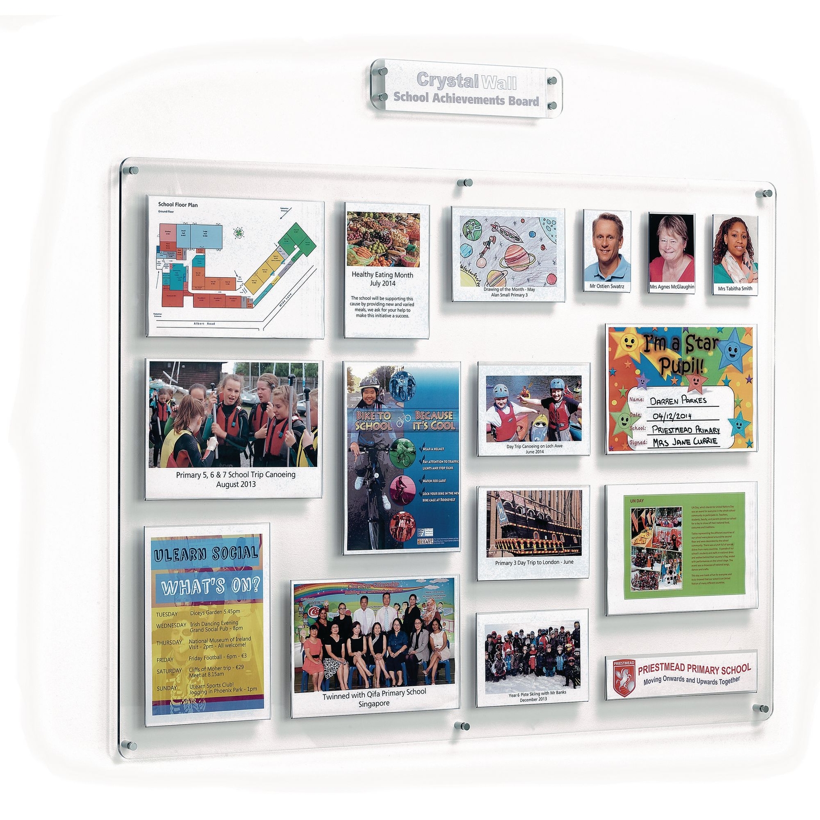 School Achievements Board (Landscape) - W1200 x H900mm