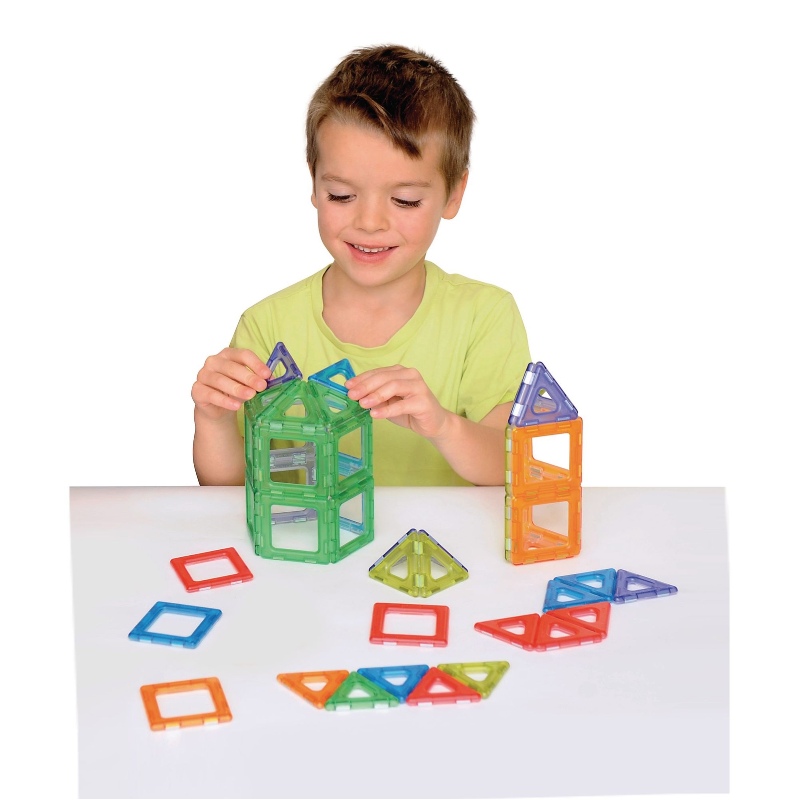 Translucent Magnetic Polydron Set