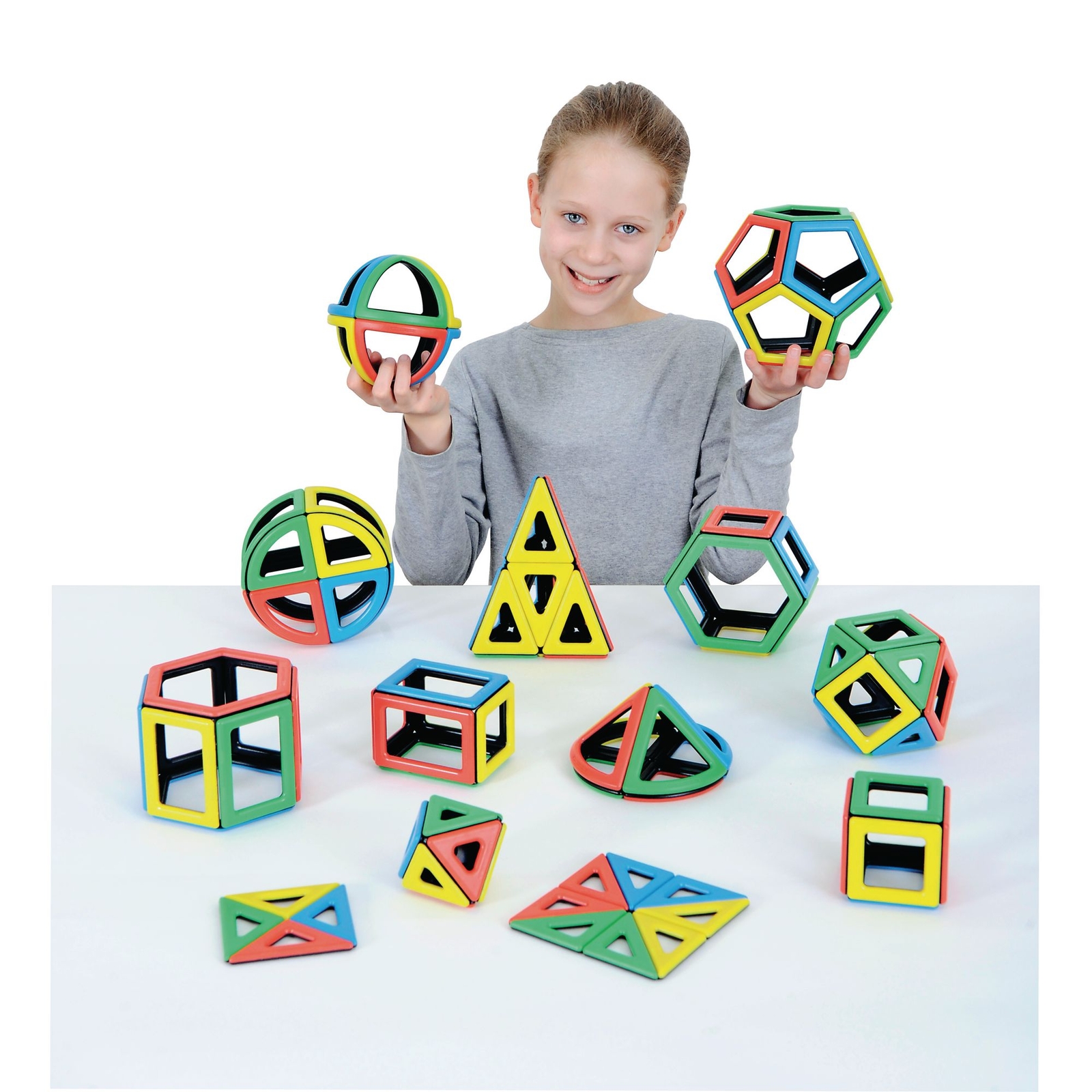 Polydron Magnetic Mathematics Set