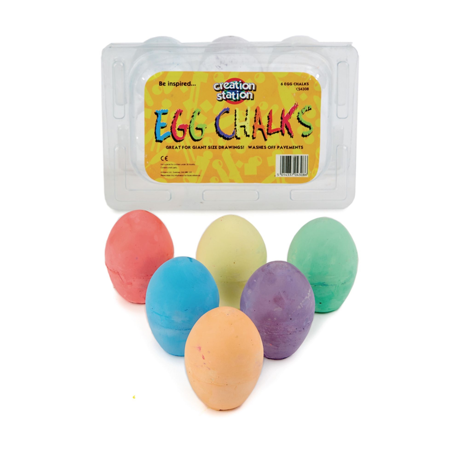 Egg Chalks Pack of 6
