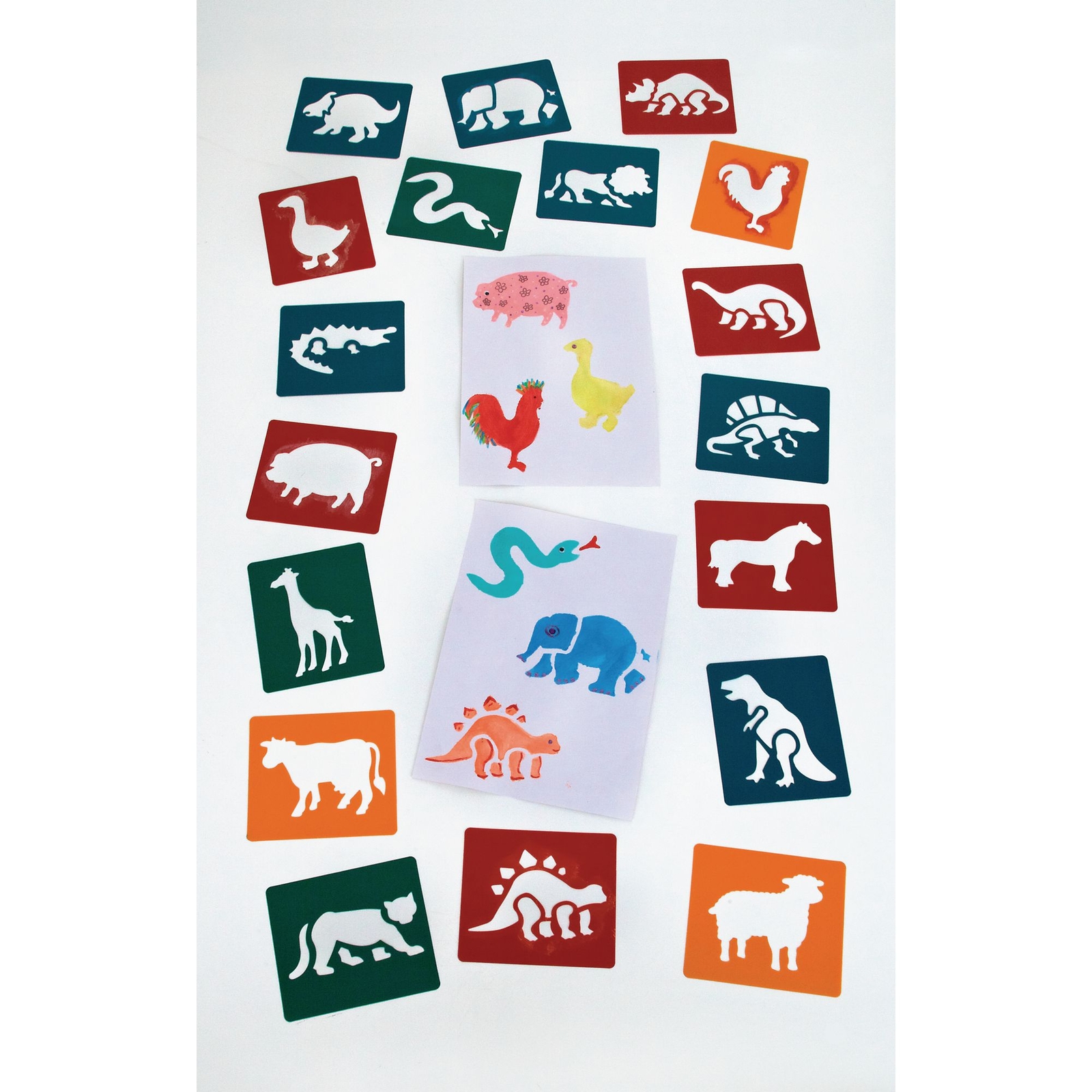 Bumper Animal Themed Stencils - Pack of 36