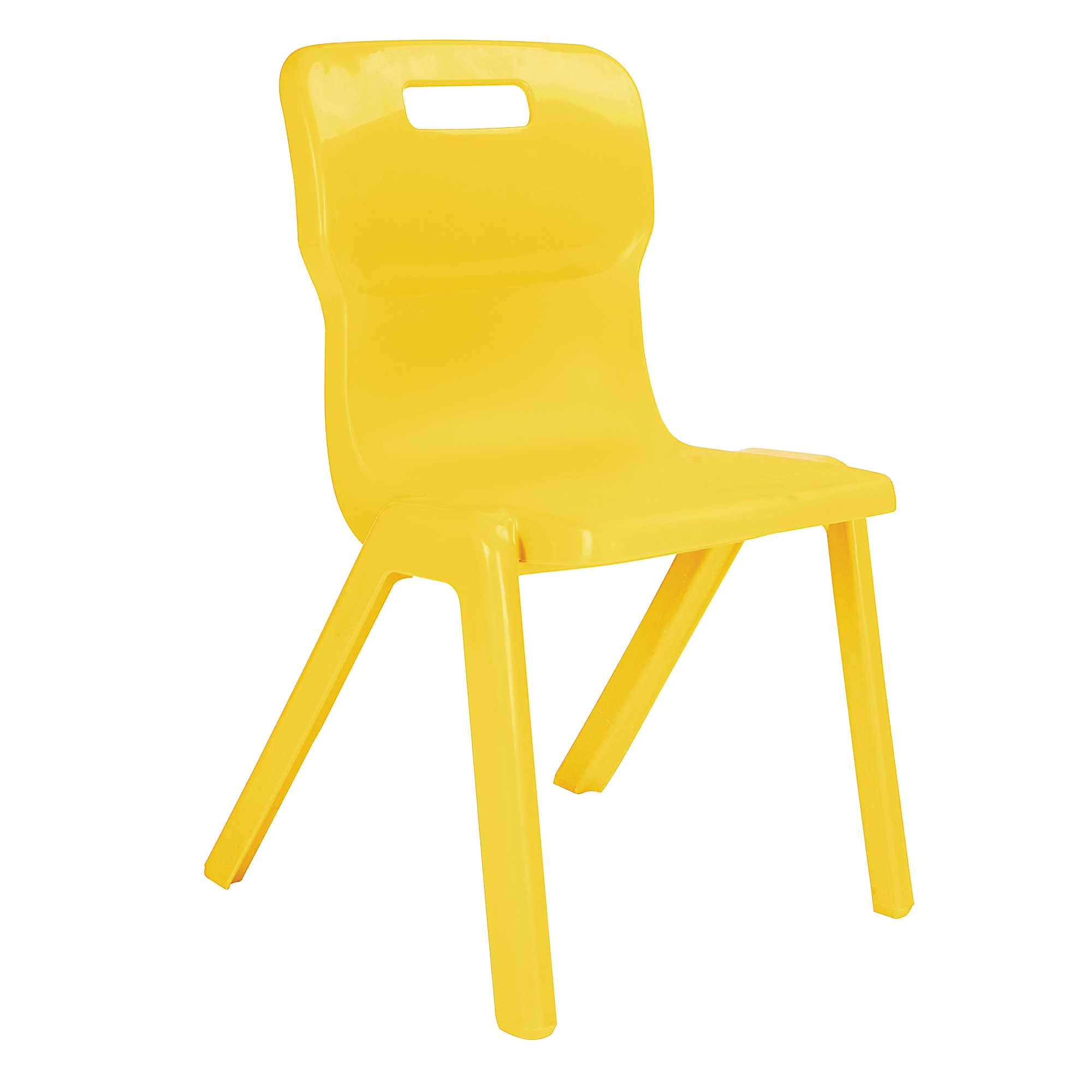 One Piece Titan Chair - Size 4 Ages 8-11 Yellow