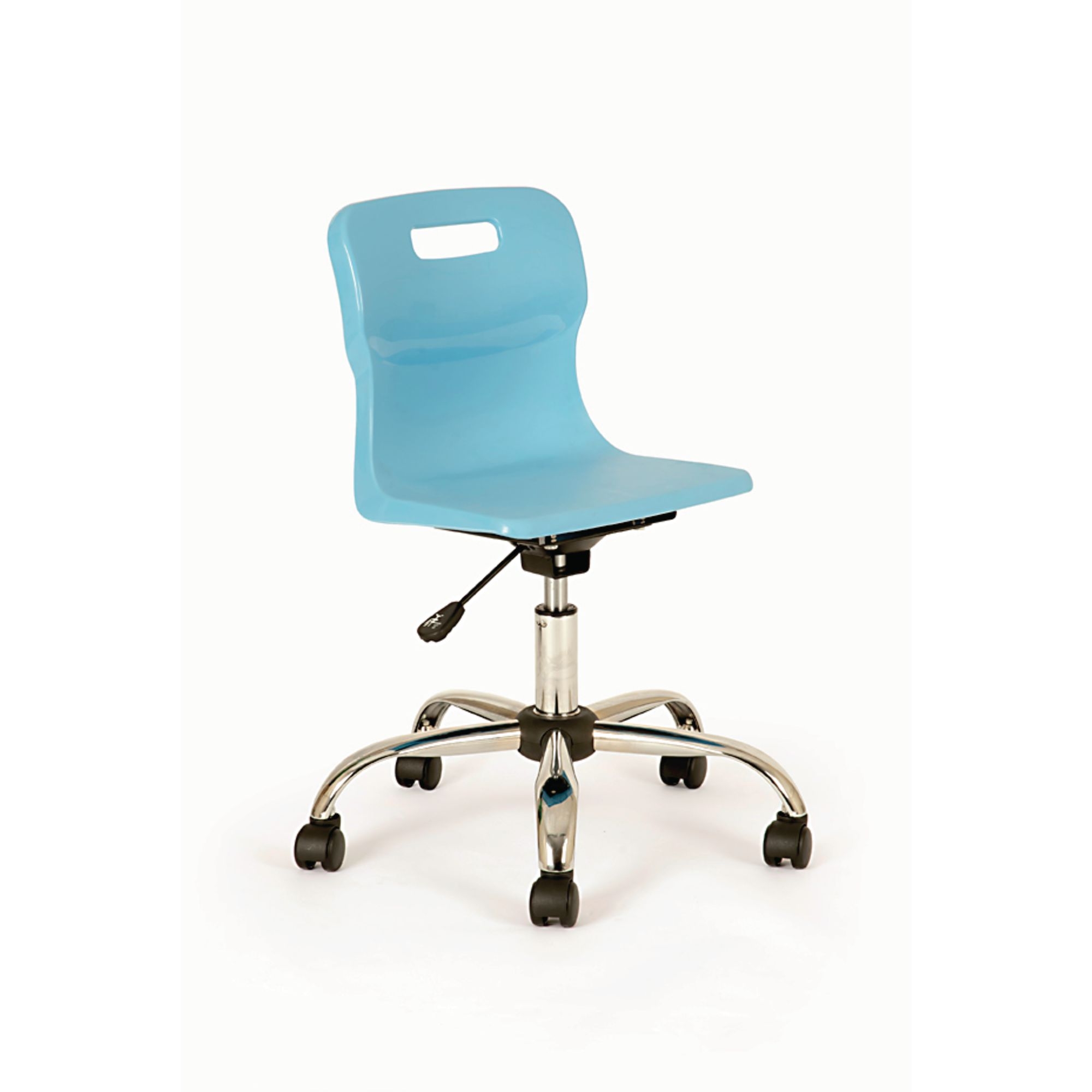 Titan Swivel Chairs - Junior - Castors Sky Blue