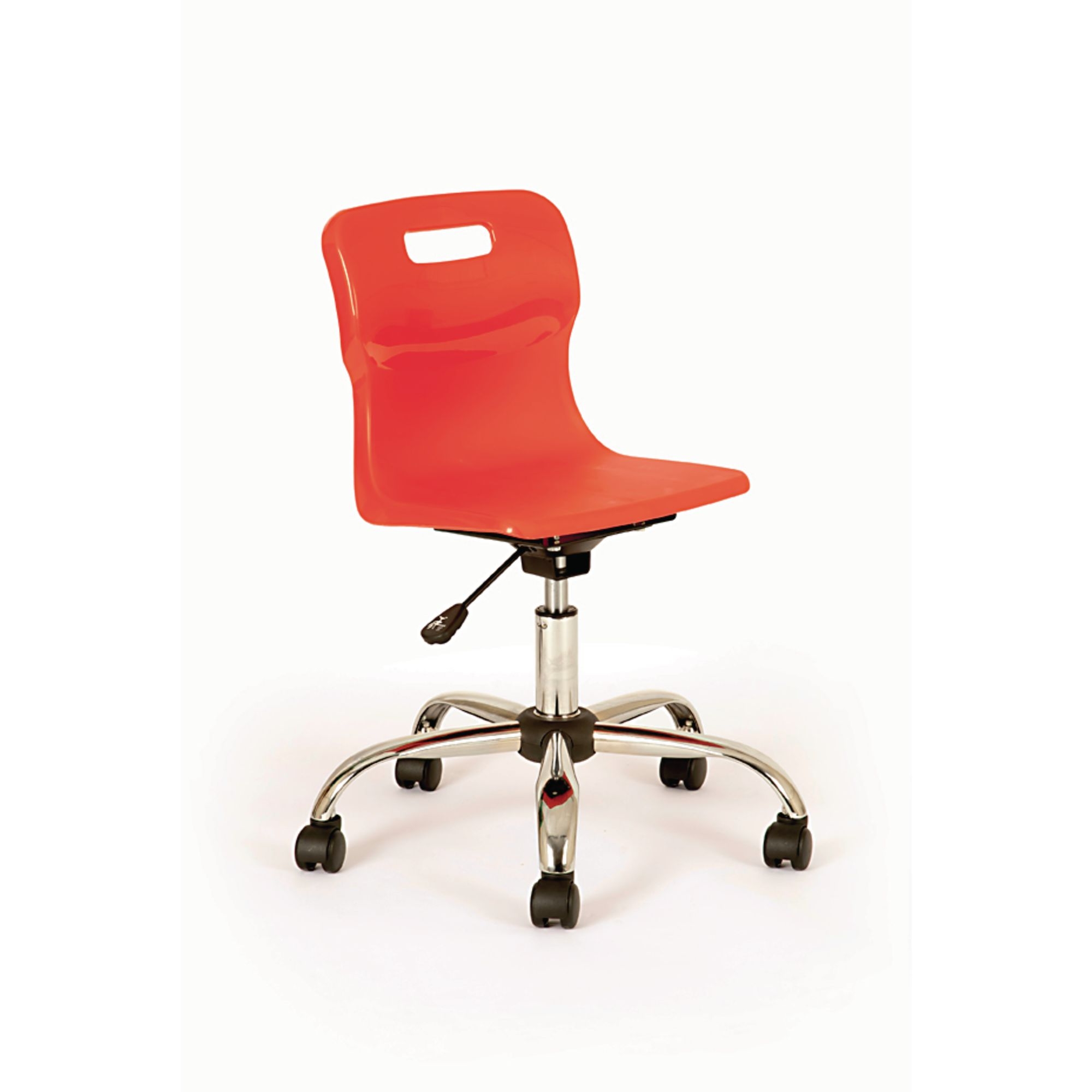 Titan Swivel Chairs - Junior - Castors Red