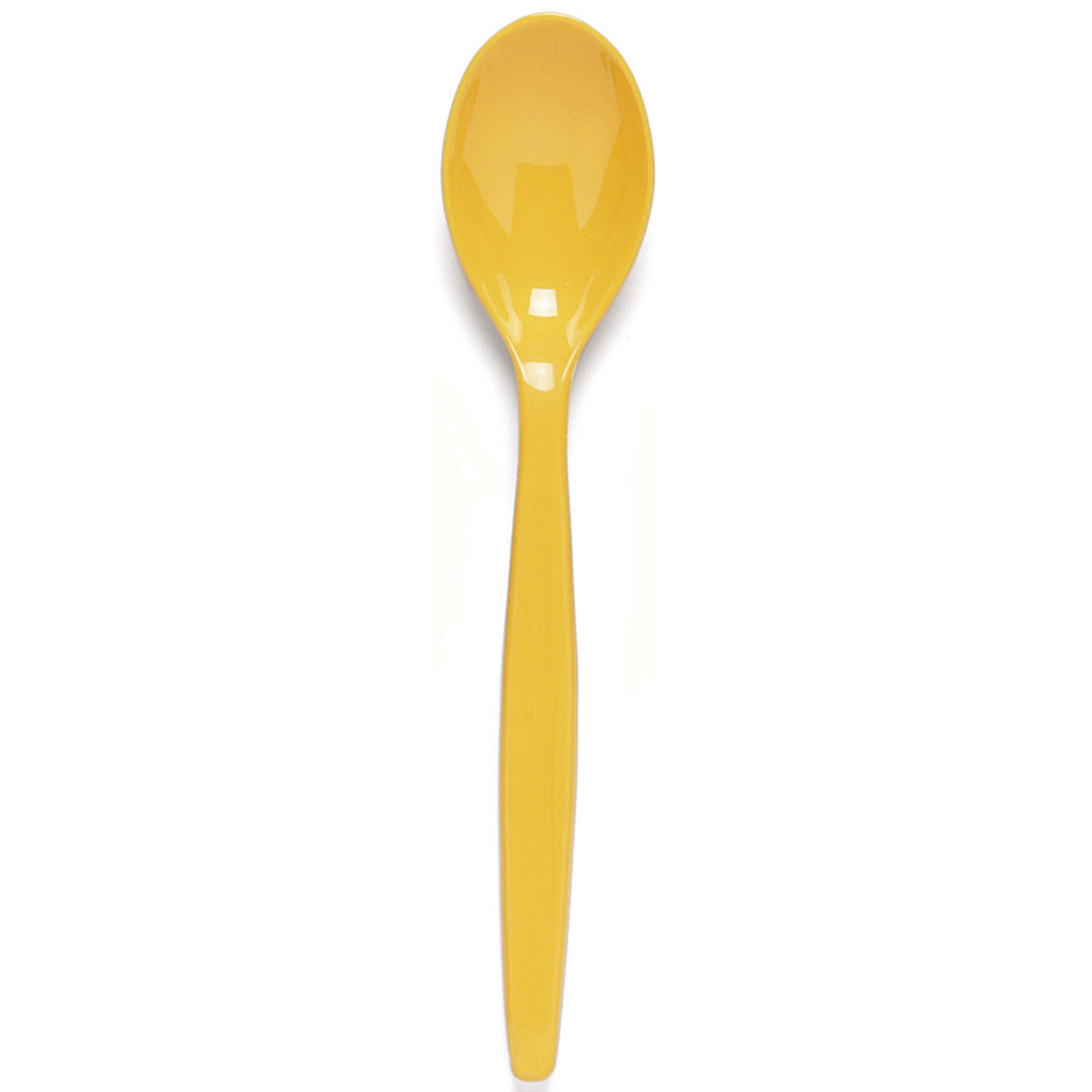 Harfield Polycarbonate Teaspoon Yellow (Pack of 10)