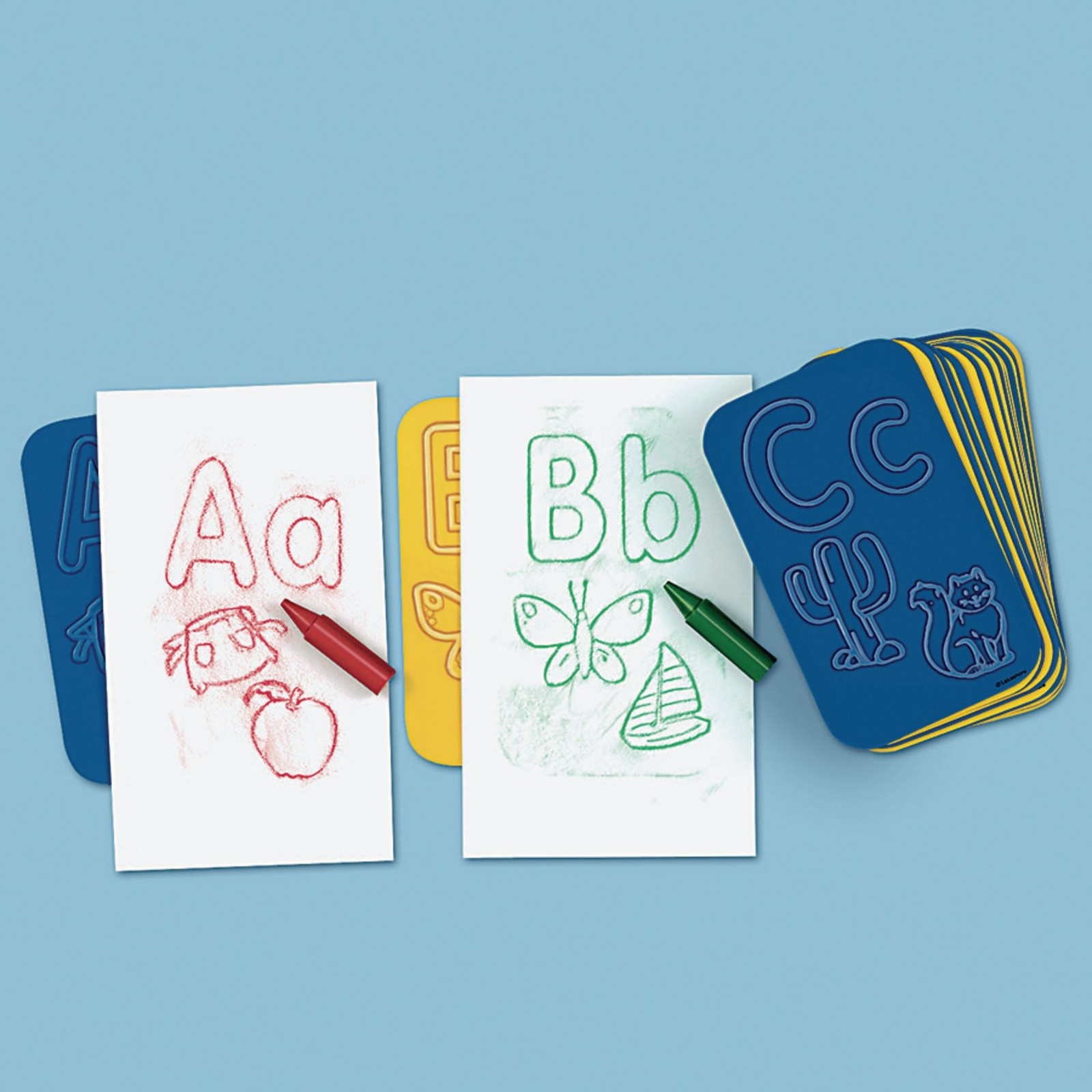 Learn the Alphabet Rubbing Plates